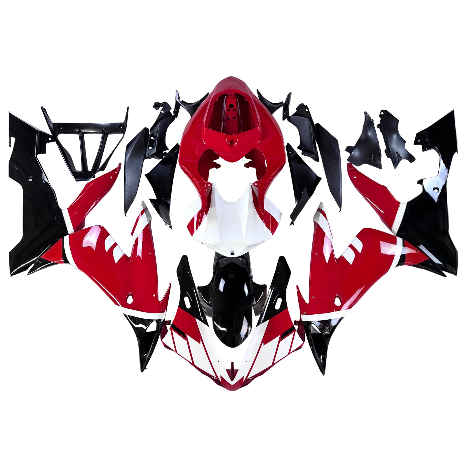 Amotopart 2004-2006 Yamaha YZF 1000 R1 Red White Fairing Kit