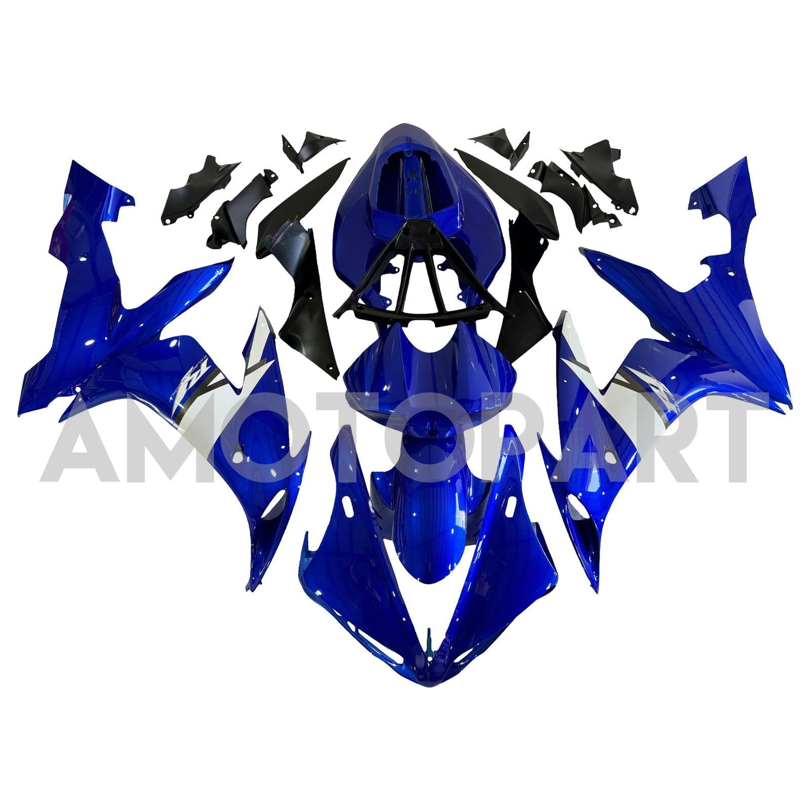 Amotopart Yamaha 2004-2006 YZF 1000 R1 White Golden Logos Realing Kit