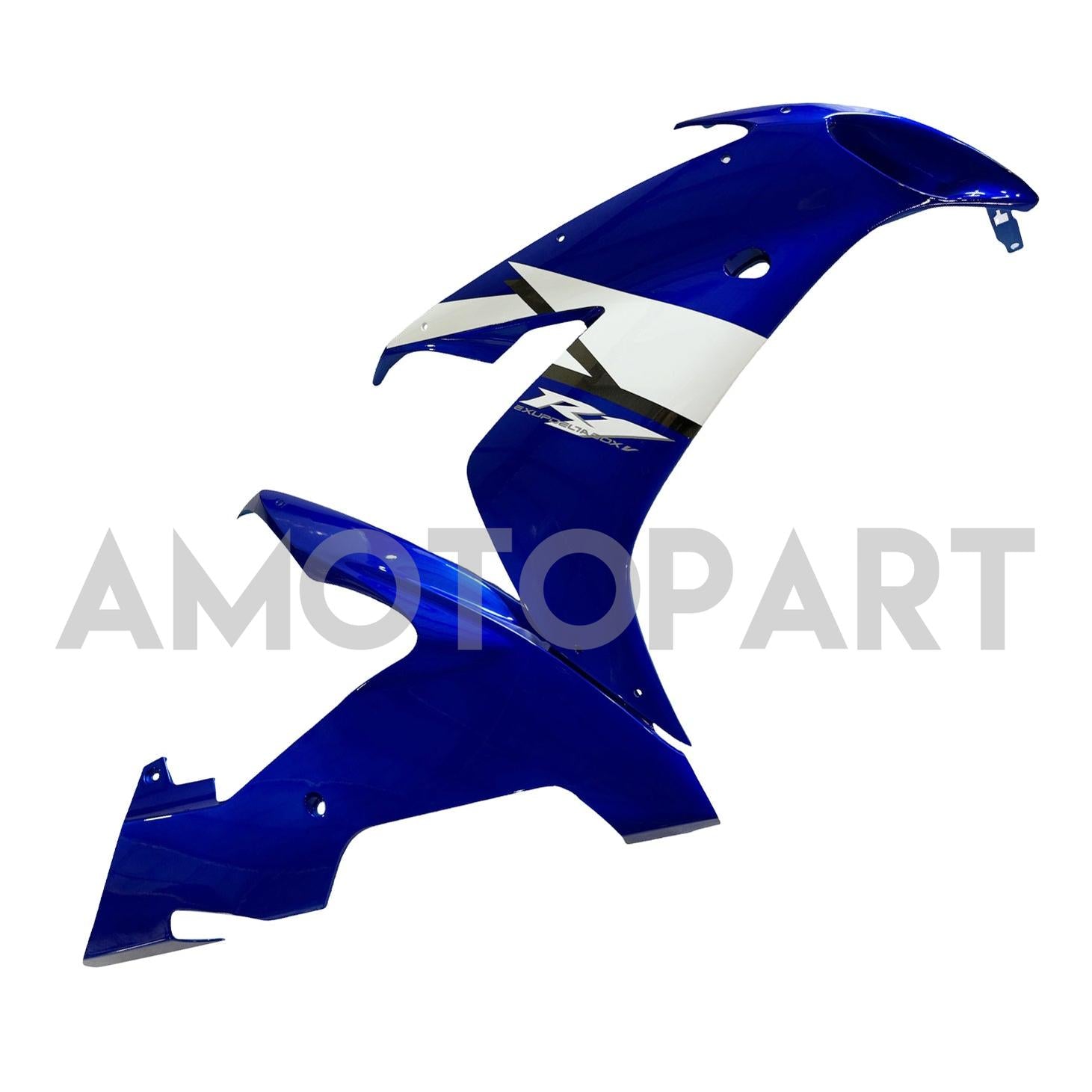 Amotopart Yamaha 2004-2006 YZF 1000 R1 White Golden Logos Fairing Kit