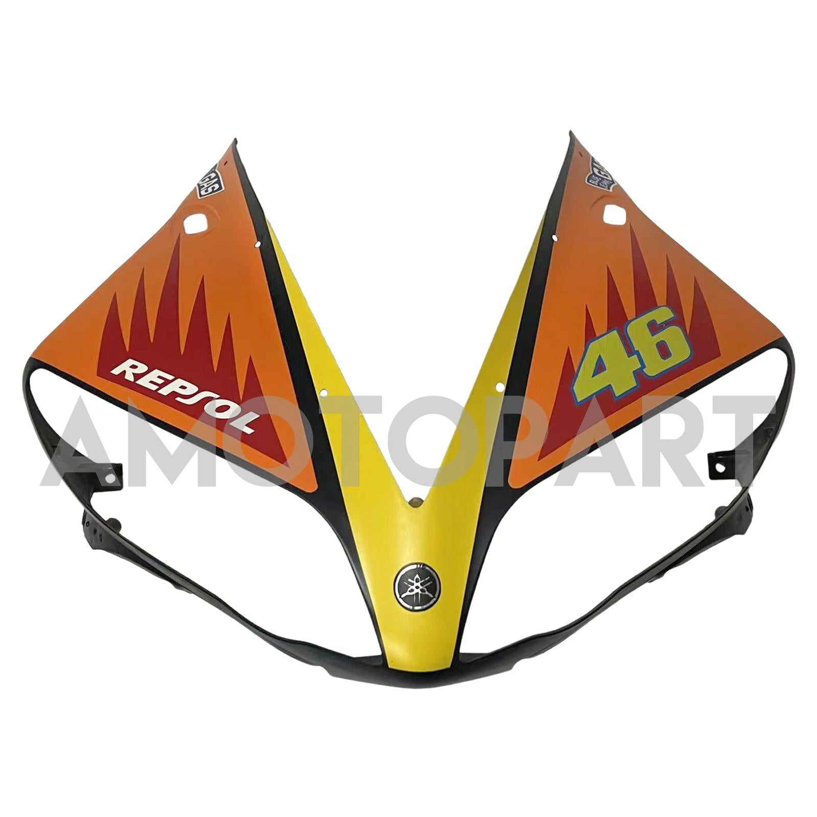 Amotopart 2004-2006 YZF 1000 R1 Yamaha Noir&Kit de carénage orange
