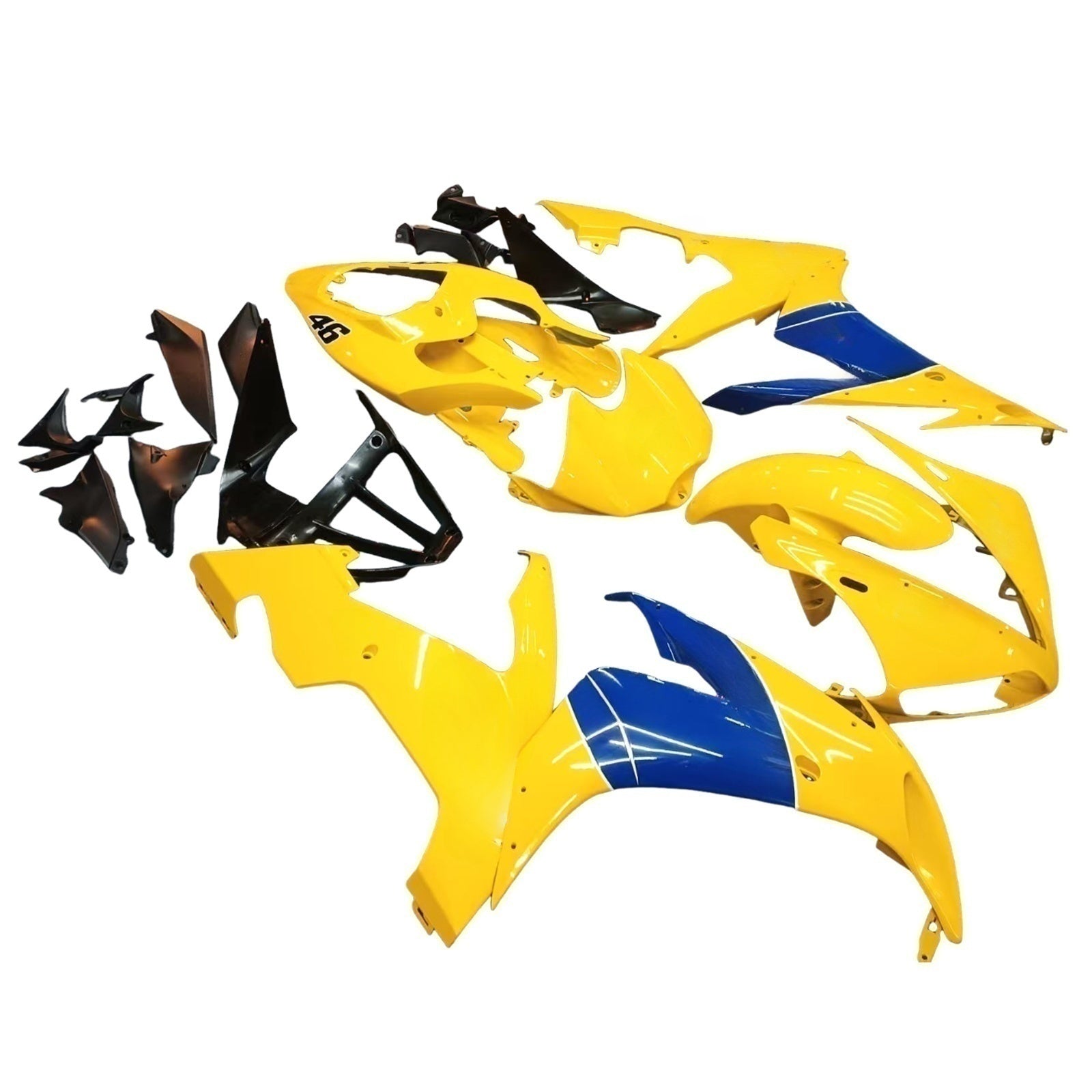 Amotopart 2004-2006 Yamaha YZF 1000 R1 Yellow Blue Fairing Kit