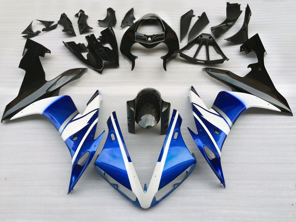 Amotopart Yamaha 2002-2003 YZF 1000 R1 White Black Fairing Kit