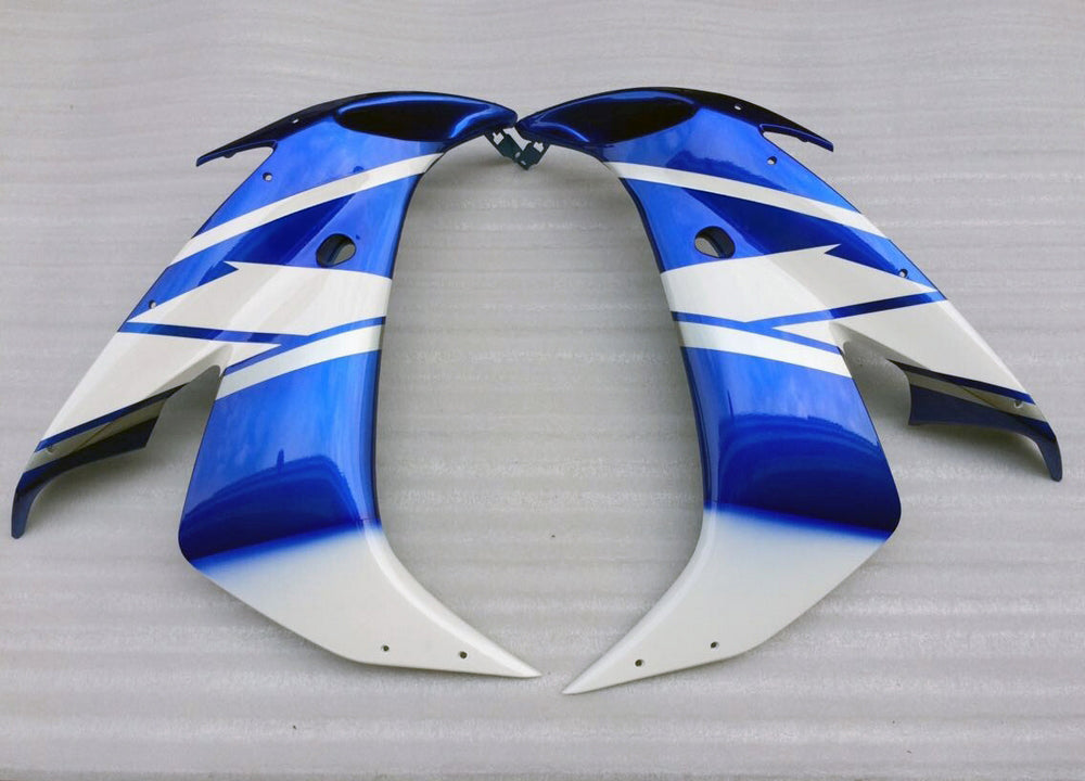 Amotopart Yamaha 2002-2003 YZF 1000 R1 White Black Fairing Kit