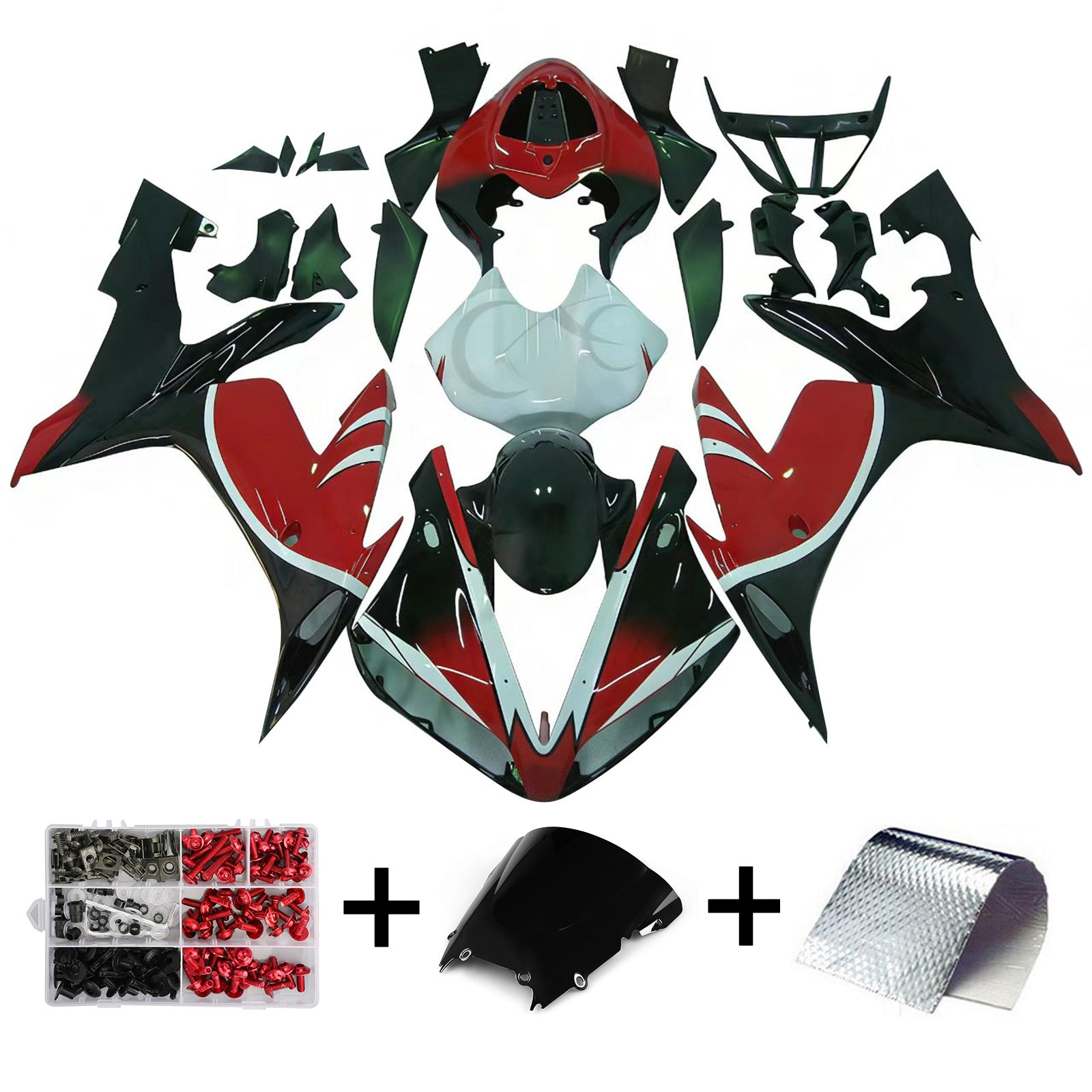 Kit carena rossa Amotopart 2004-2006 Yamaha YZF-R1
