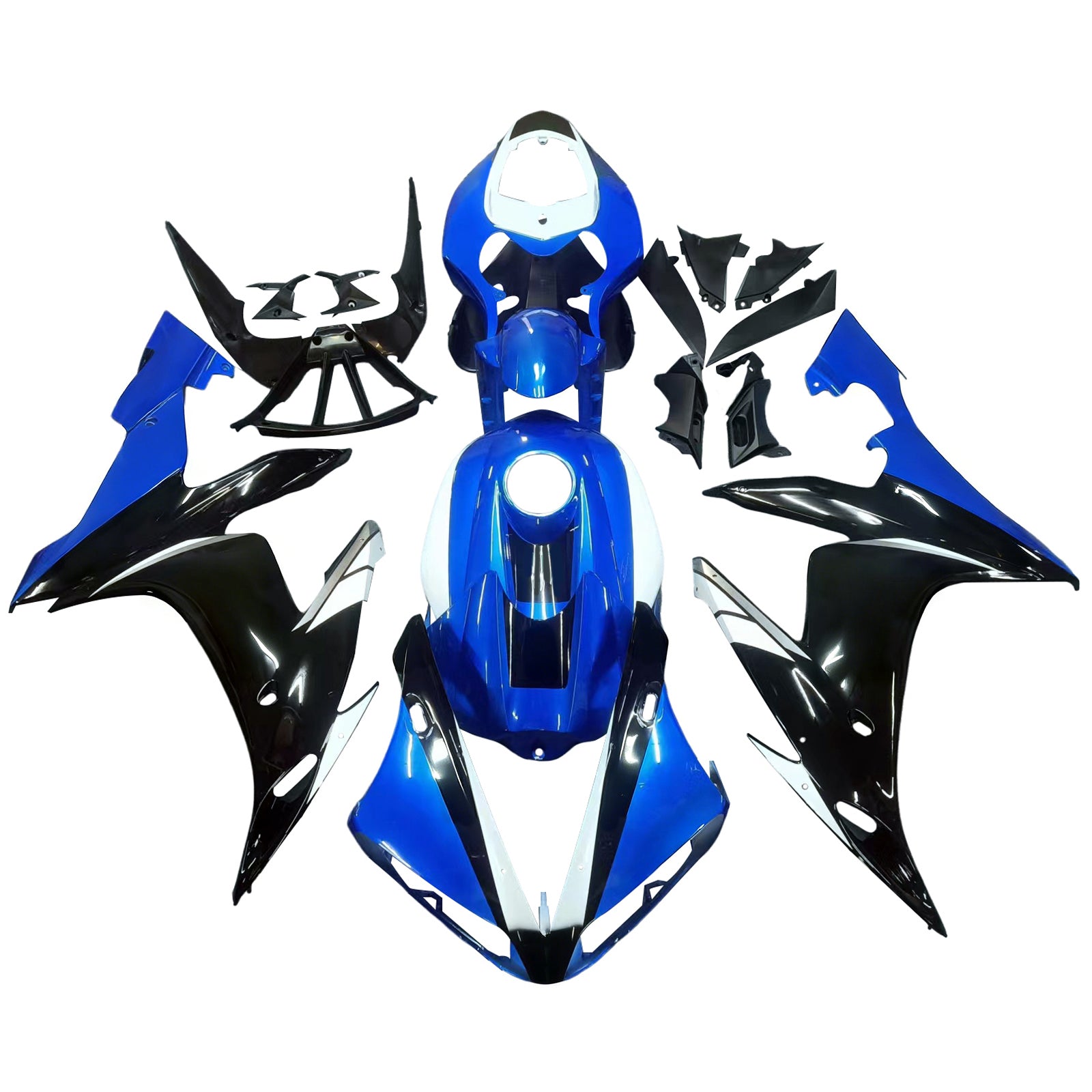 Amotopart Yamaha YZF 1000 R1 2004-2006 Blue & Black Fairing Kit