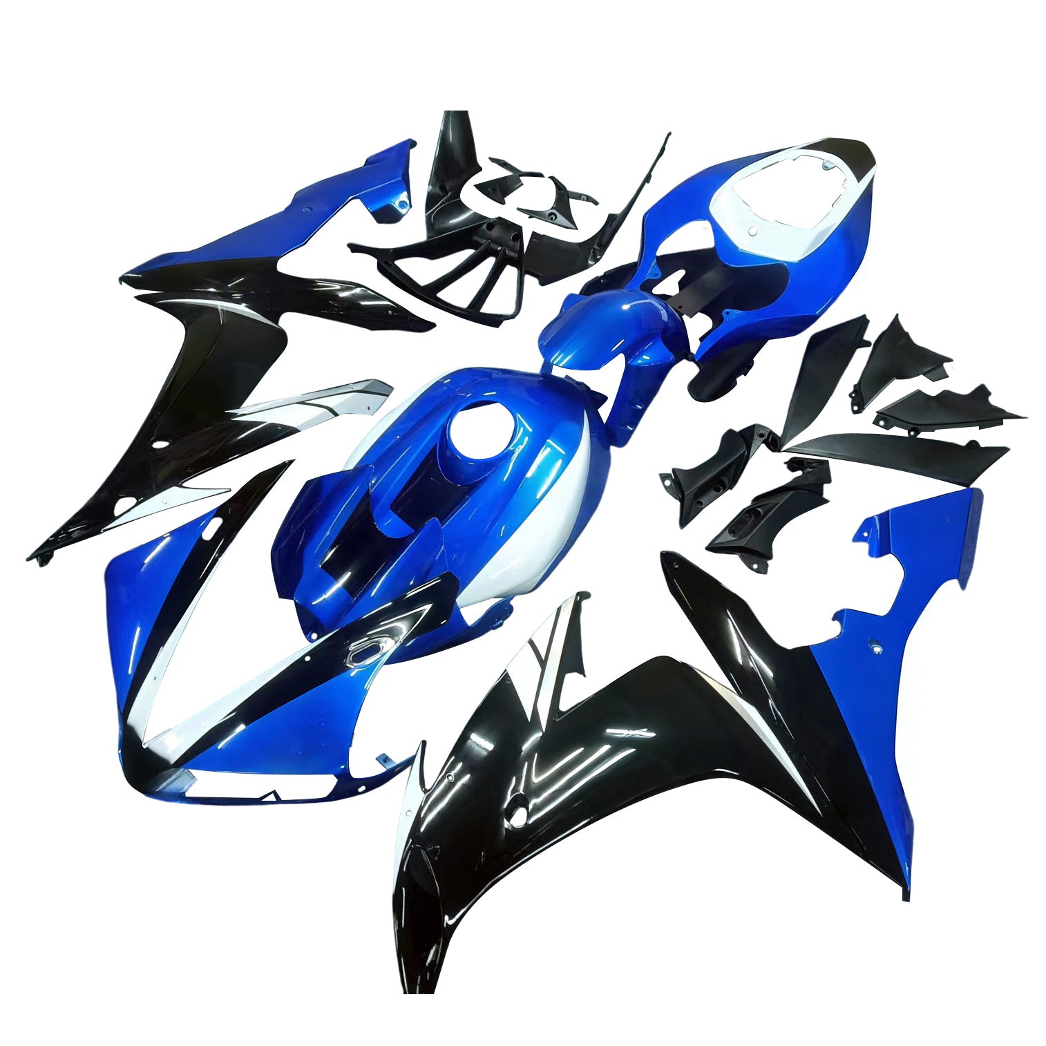 Amotopart Yamaha YZF 1000 R1 2004-2006 Blue & Black Fairing Kit