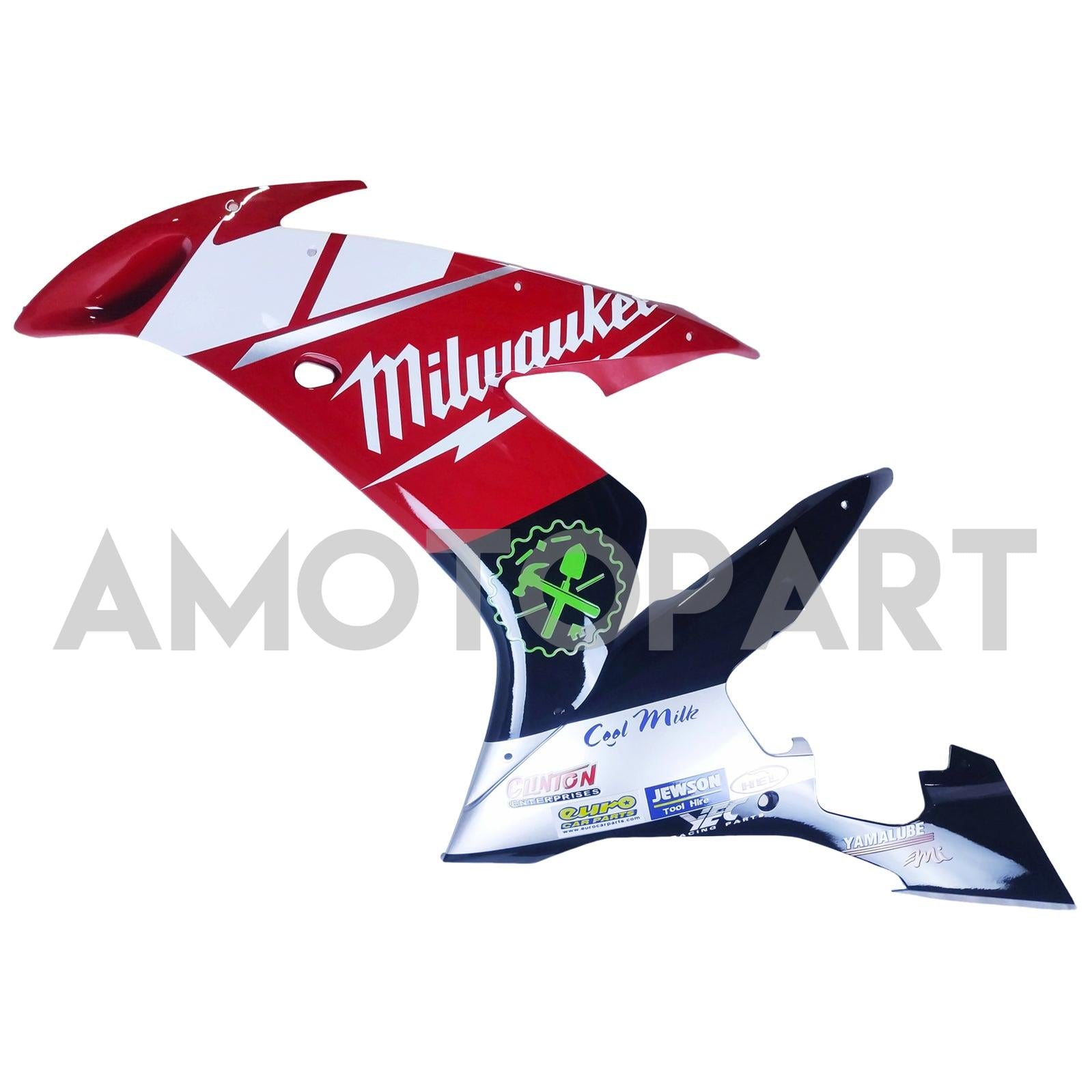 Amotopart 2004-2006 YZF 1000 R1 Yamaha Red&White Fairing Kit