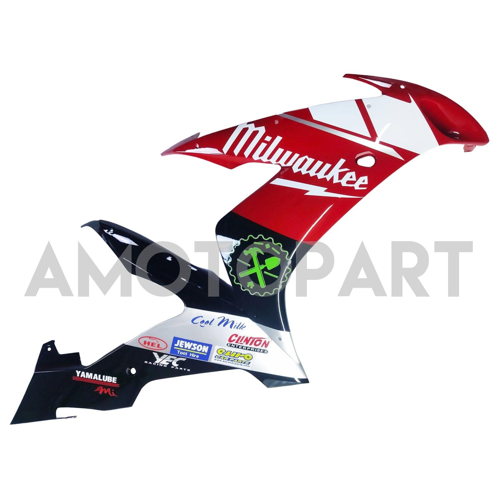 Amotopart 2004-2006 YZF 1000 R1 Yamaha Red&White Fairing Kit