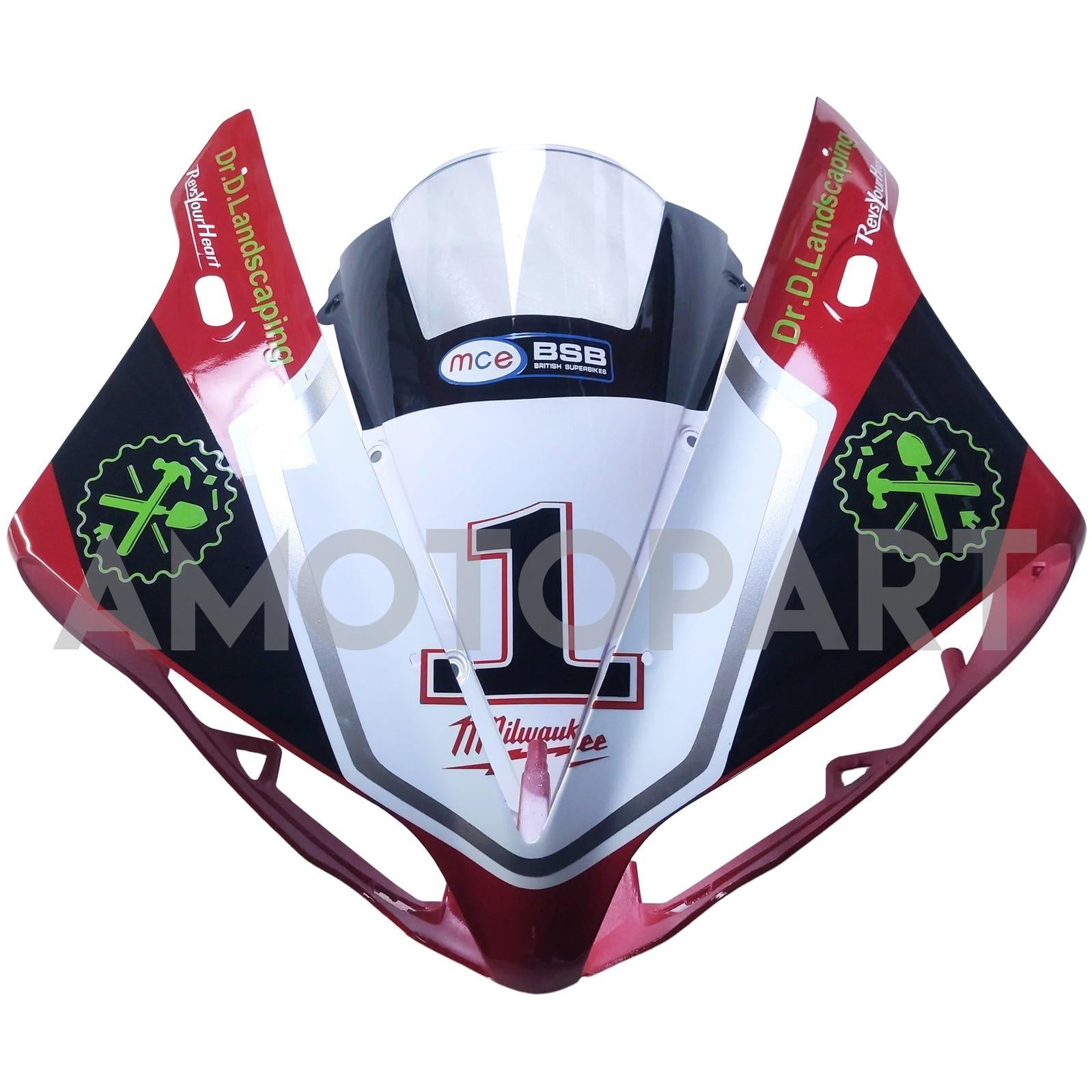 Amotopart 2004-2006 YZF 1000 R1 Yamaha Red&White Fairing Kit