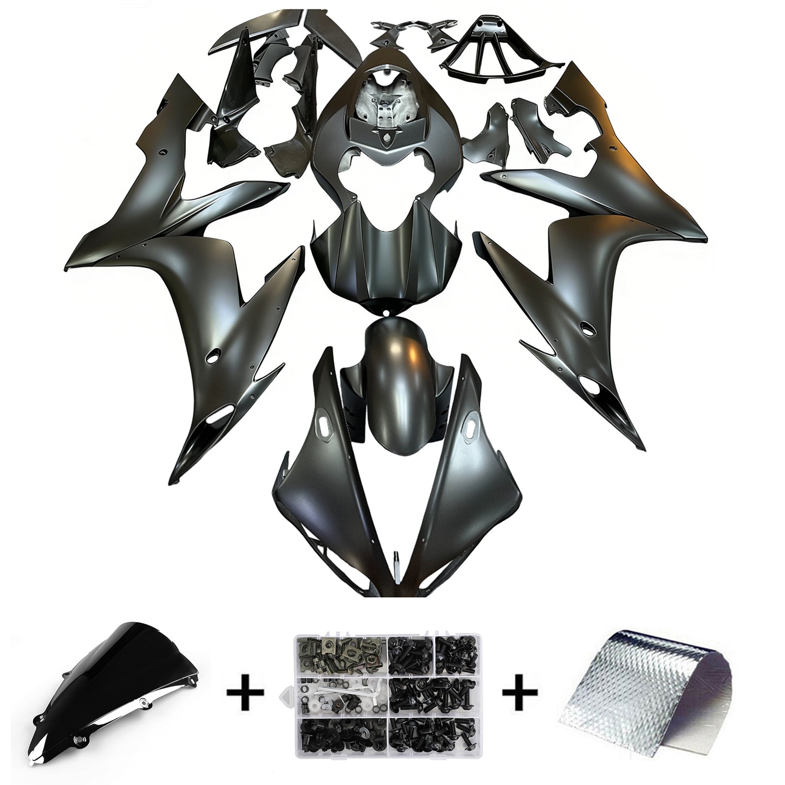 Amotopart 2004-2006 YZF 1000 R1 Yamaha Kit carena nera