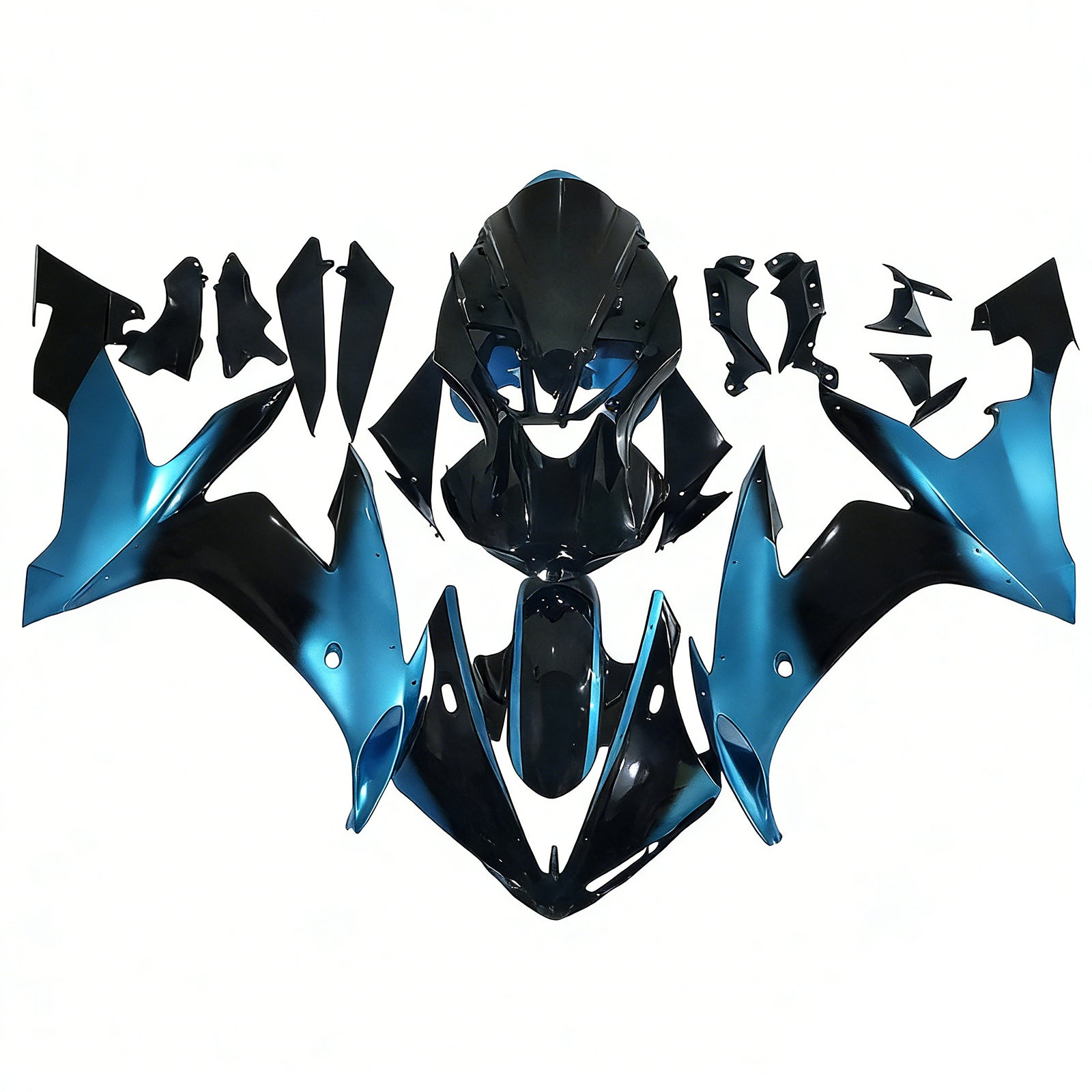 Amotopart 2004-2006 YZF 1000 R1 ヤマハ ブルー & ブラック パトロナス フェアリングキット