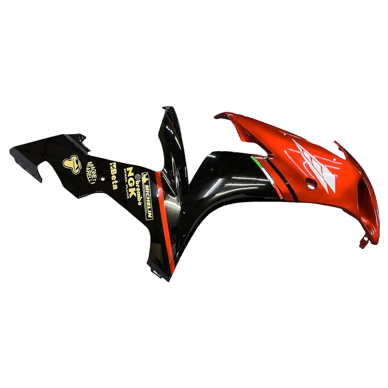 Amotopart 2004-2006 YZF 1000 R1 Yamaha Kit carena rosso lucido e nero