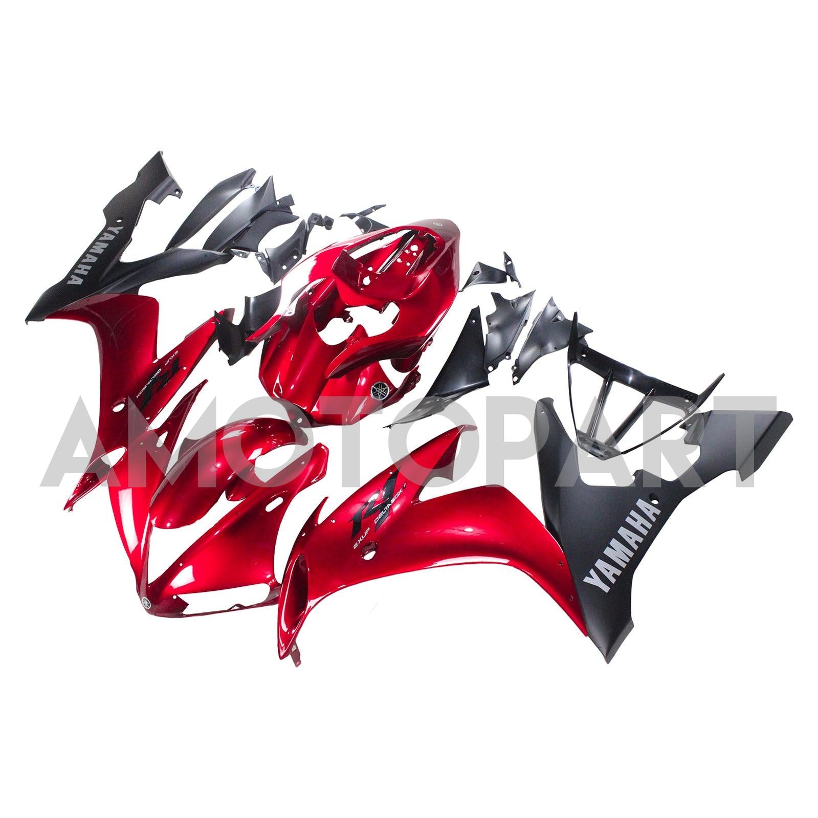 Amotopart Yamaha 2004-2006 YZF 1000 R1 Red Fairing Kit