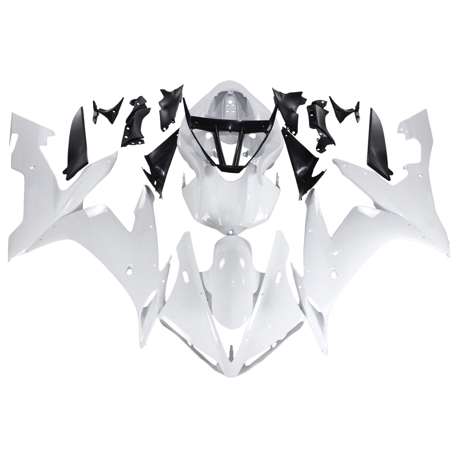 Amotopart Yamaha 2004-2006 YZF 1000 R1 White Fairing Kit