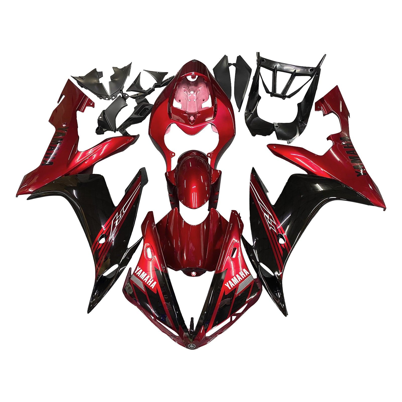 Amotopart 2004-2006 Yamaha YZF-R1 Red&Black Fairing Kit