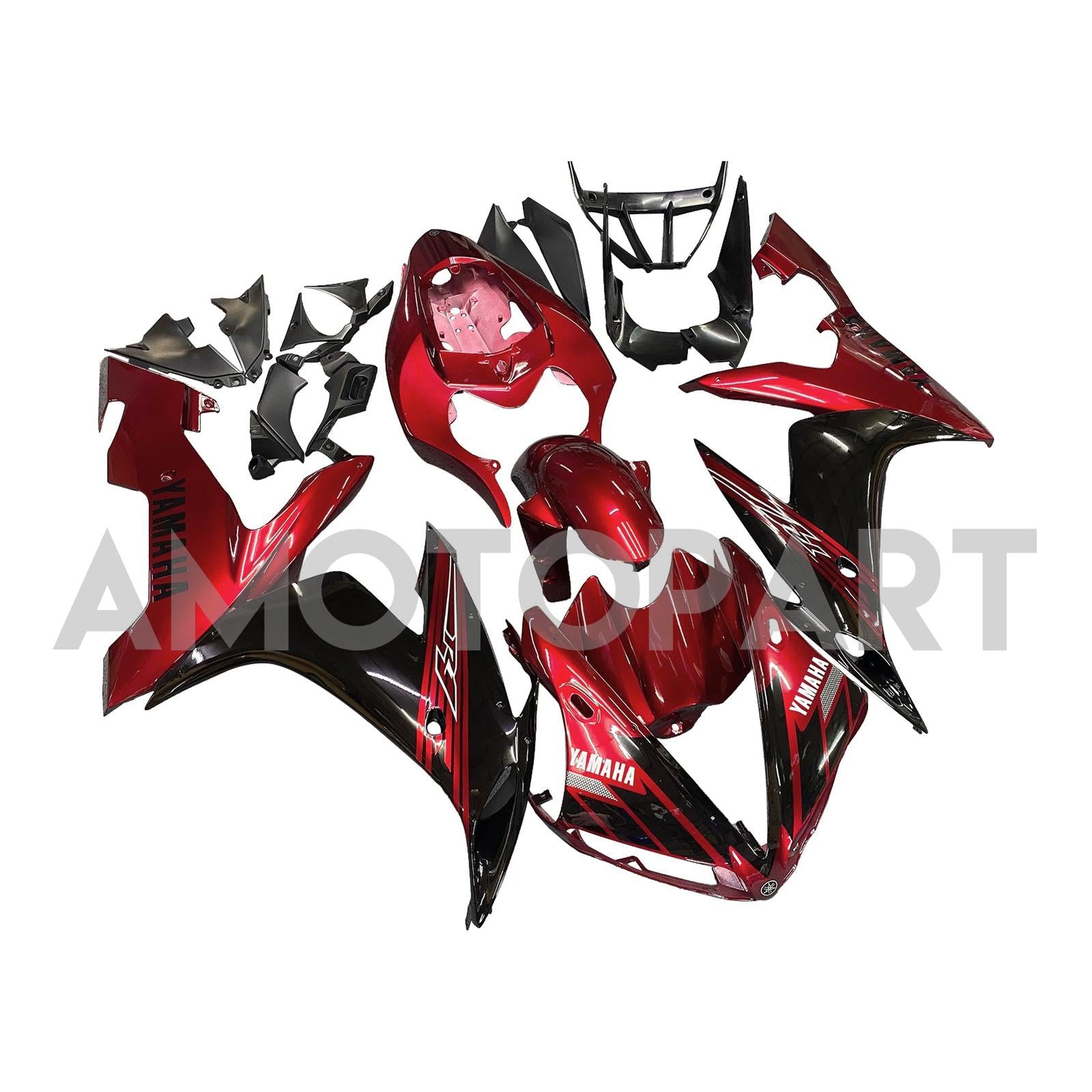 Amotopart 2004-2006 Yamaha YZF-R1 Red&Black Fairing Kit