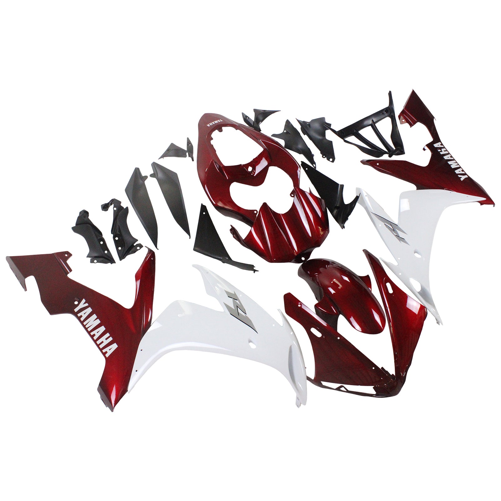 Amotopart 2004-2006 YZF 1000 R1 Yamaha Red&White Fairing Kit