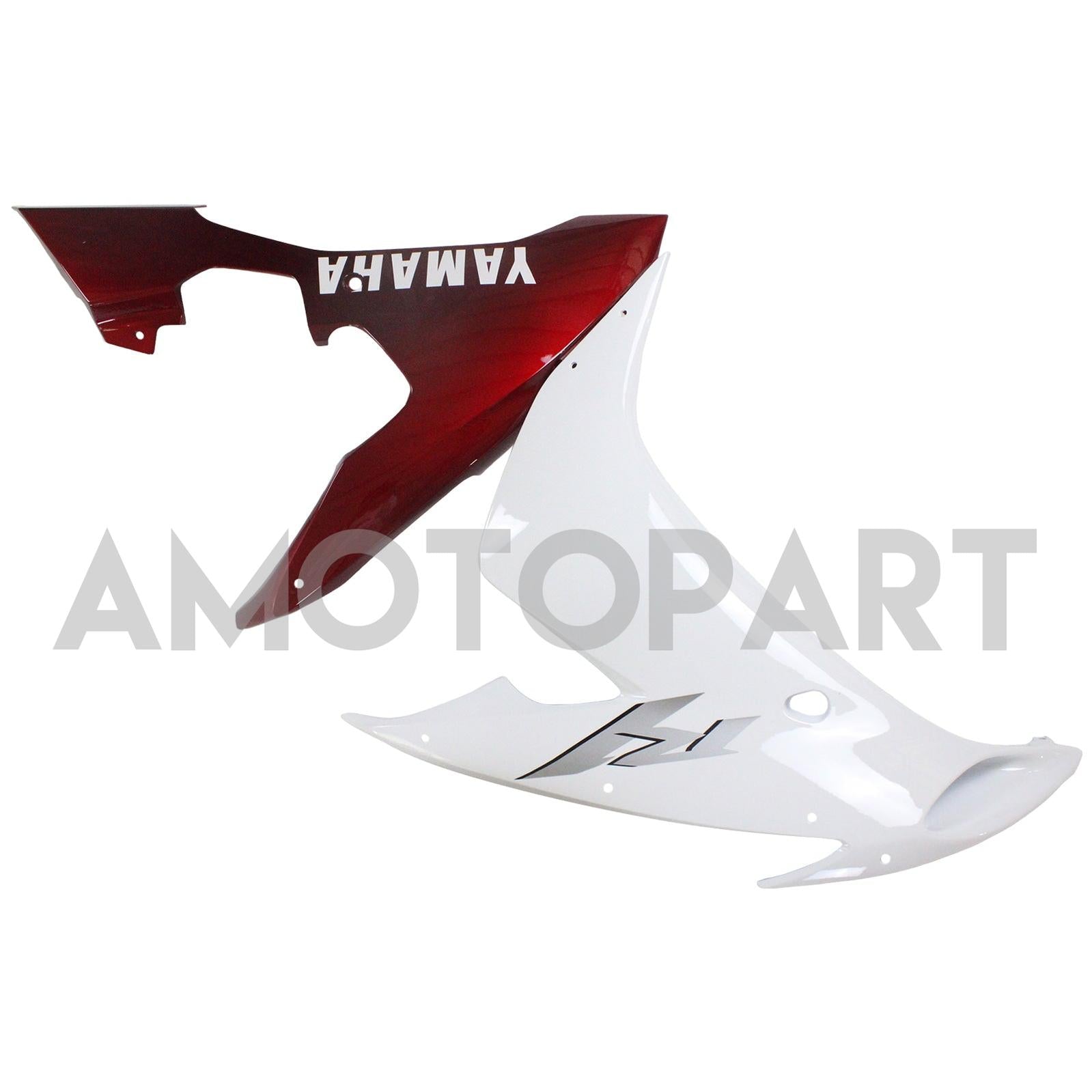 Amotopart 2004–2006 YZF 1000 R1 Yamaha Rot&Weißes Verkleidungsset