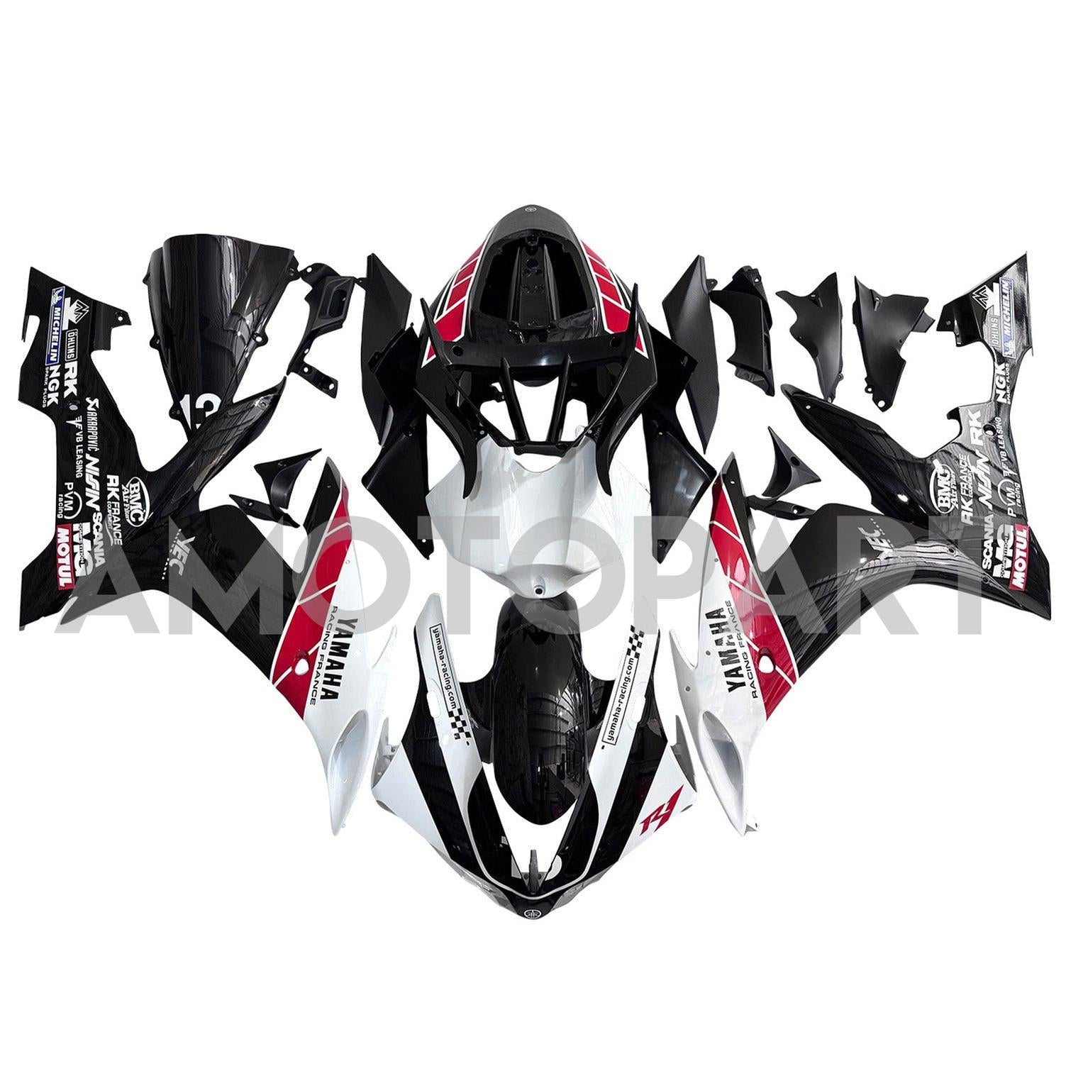 Kit de carenagem injeção ABS PLÁSTICO DE PLÁSTICOS ABS PARA YAMAHA YZF 1000 R1 2004-2006