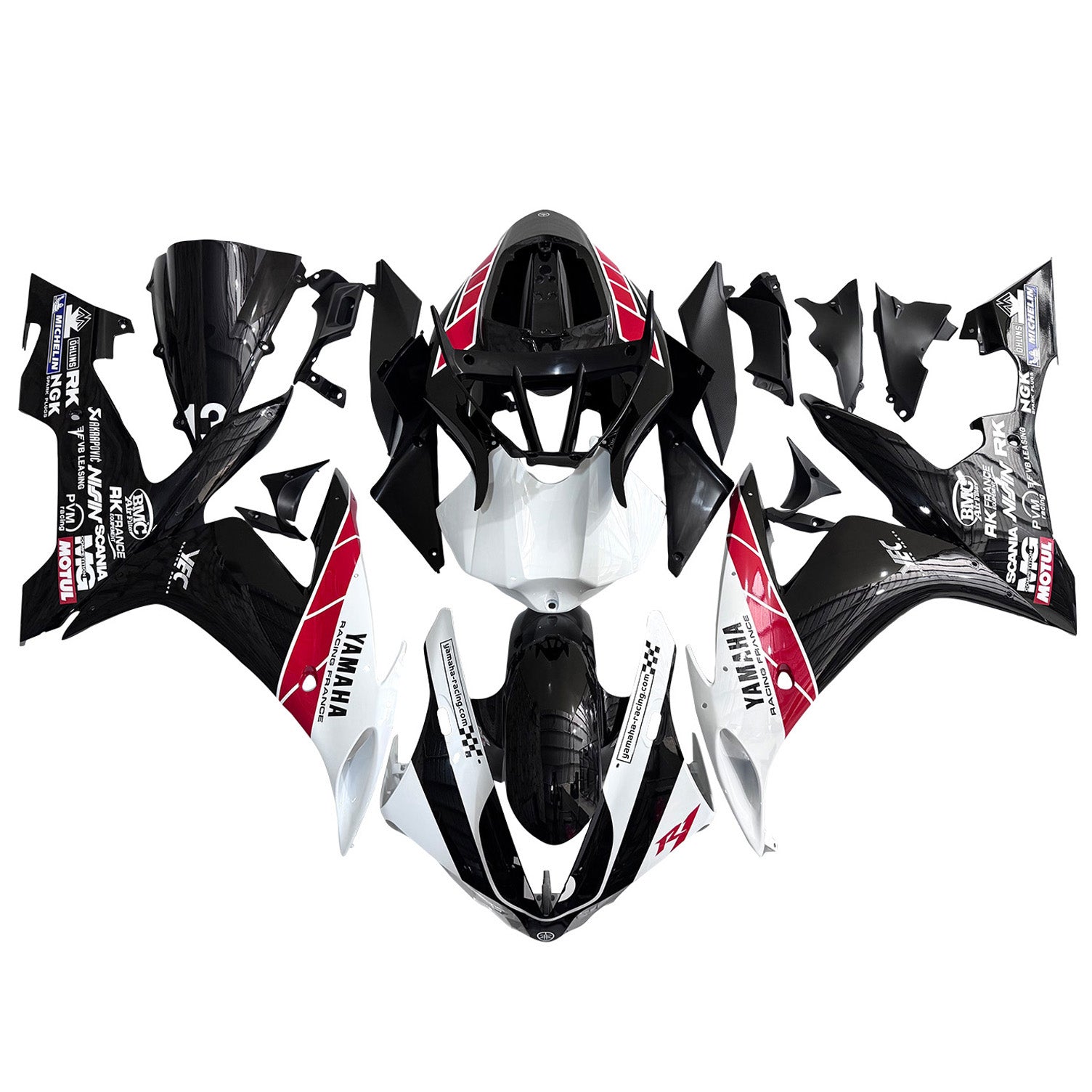 Injekční karoserie karoserie Plastová abs vhodná pro Yamaha YZF 1000 R1 2004-2006
