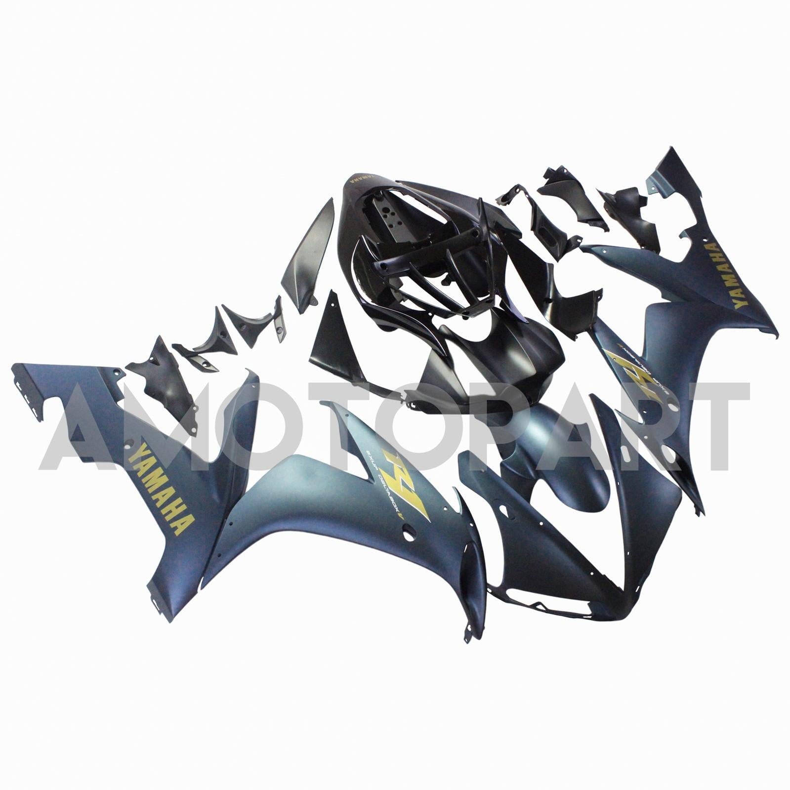 Amotopart 2004-2006 Yamaha YZF 1000 R1 Dark Blue Fairing Kit