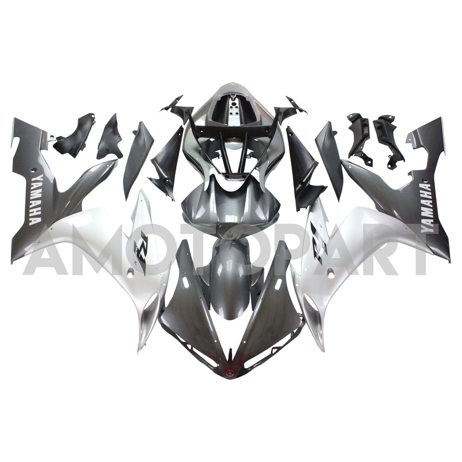 Amotopart Yamaha 2004-2006 YZF 1000 R1 Sliver Fairing Kit