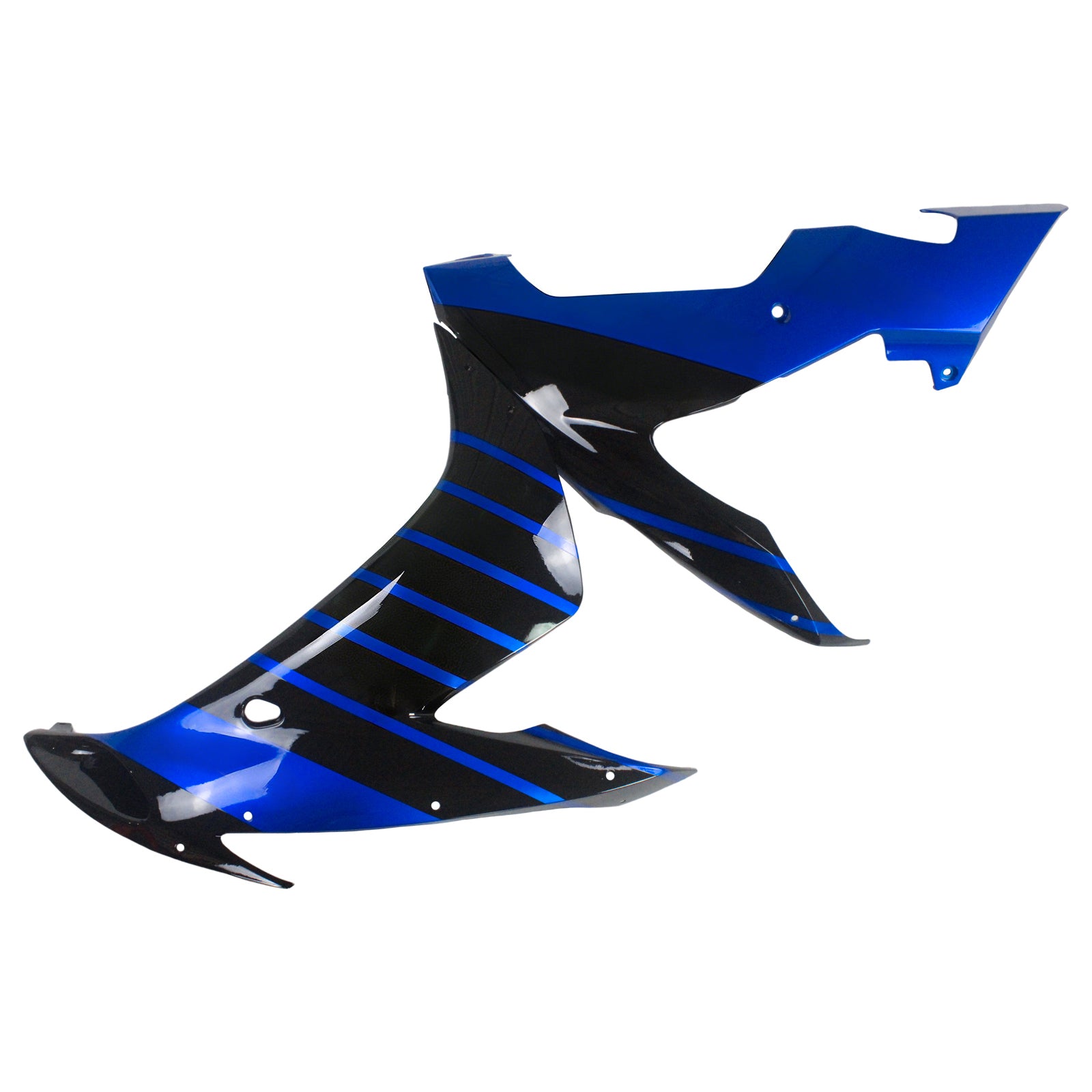 Amotopart Yamaha 2004-2006 YZF 1000 R1 Black Blue Fairing Zestaw