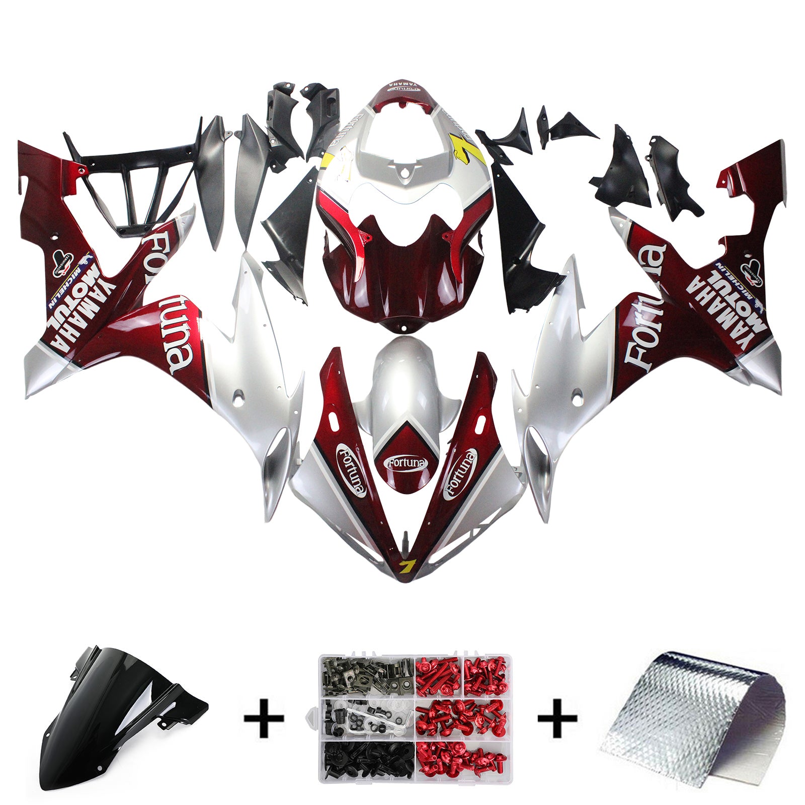 Injection Fairing Kit Bodywork Plastic ABS fit For Yamaha YZF 1000 R1 2004-2006