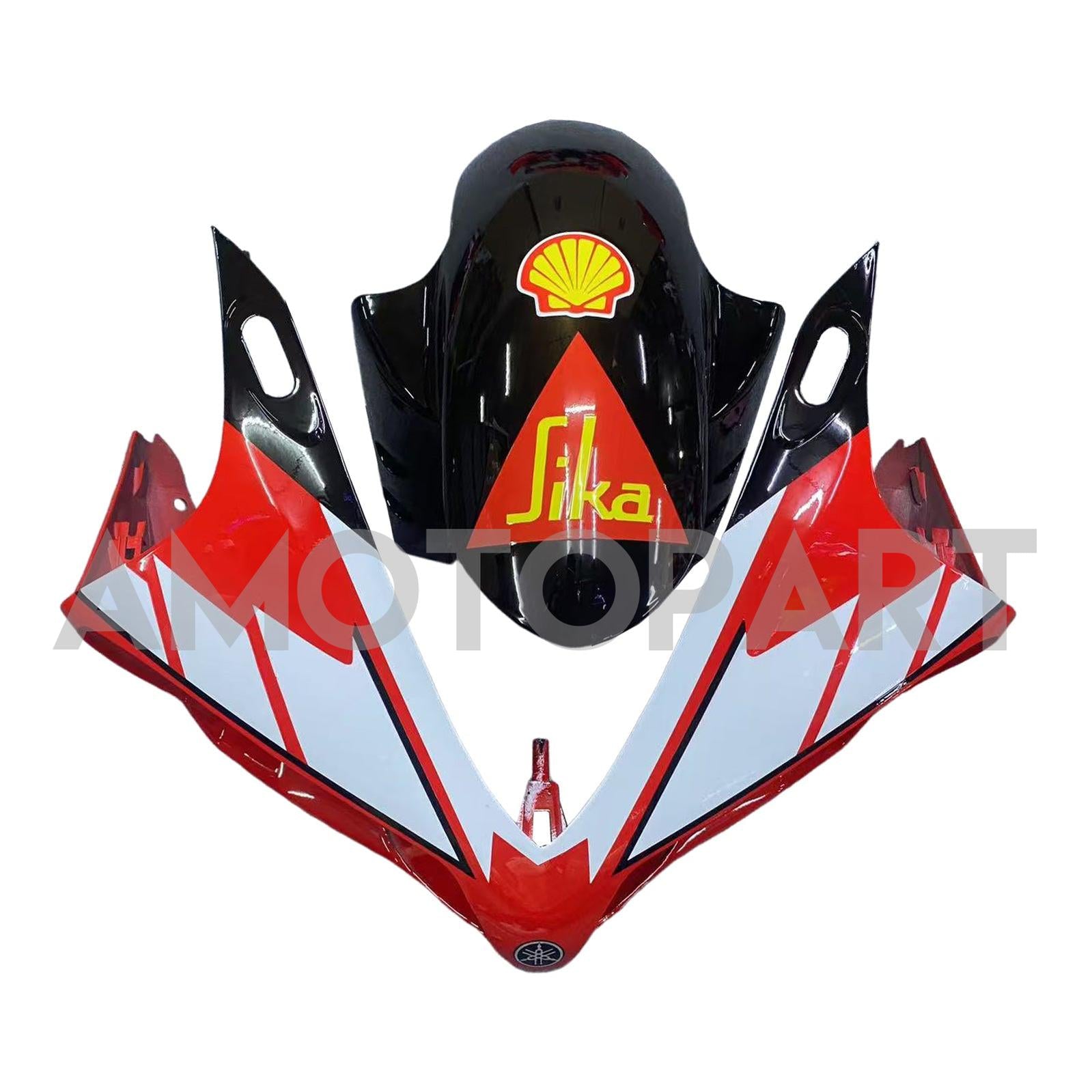 Amotopart 2007-2008 Yamaha YZF 1000 R1 Red&White Style5 Fairing Kit
