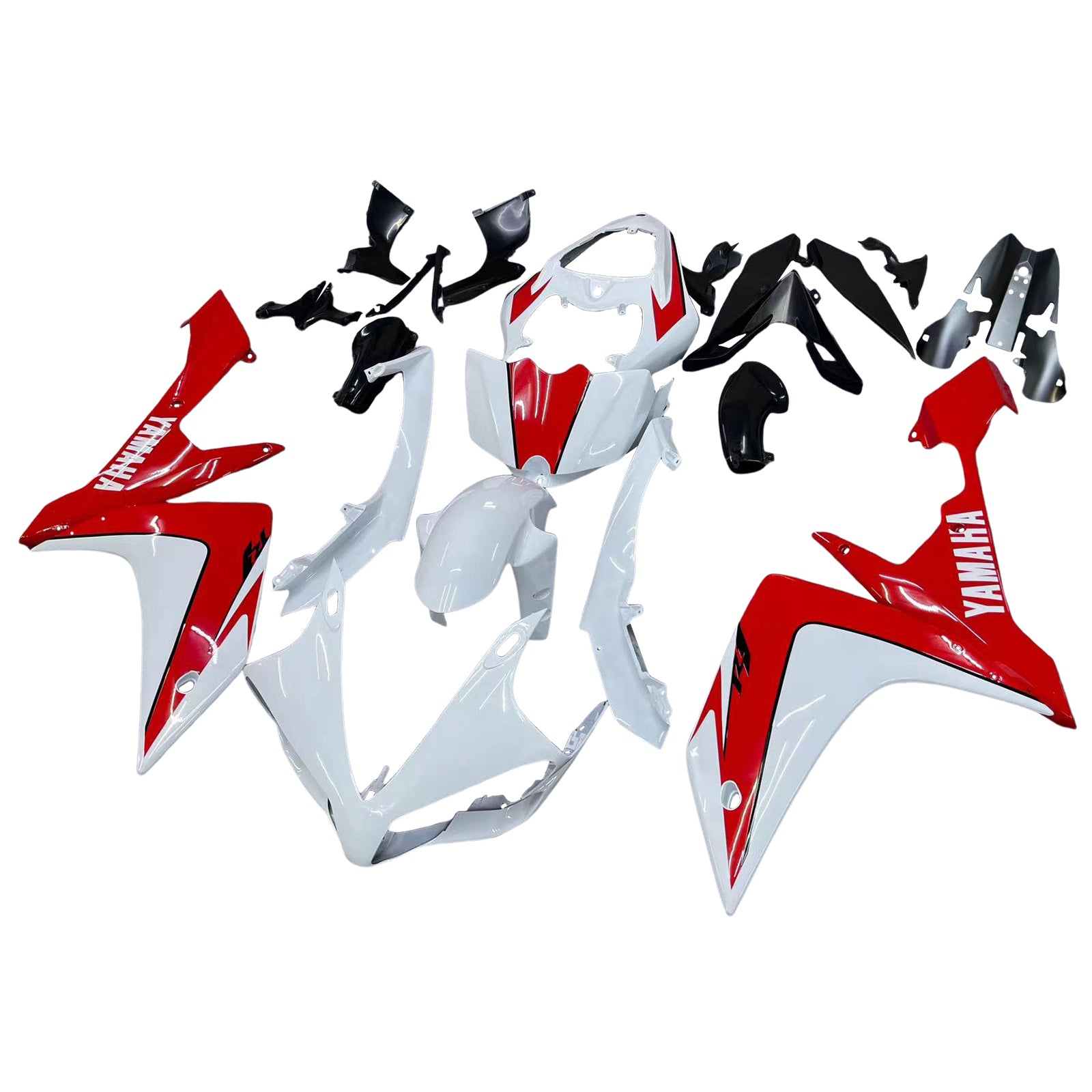 Amotopart 2007-2008 Yamaha YZF 1000 R1 Red&White Style3 Fairing Kit