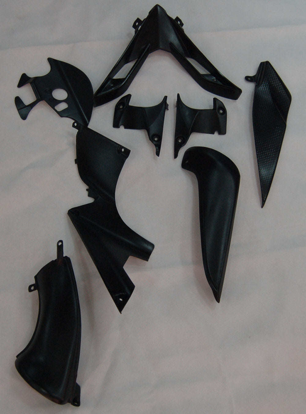 Amotopart 2007-2008 Yamaha YZF 1000 R1 Noir&Kit de carénage blanc Style1