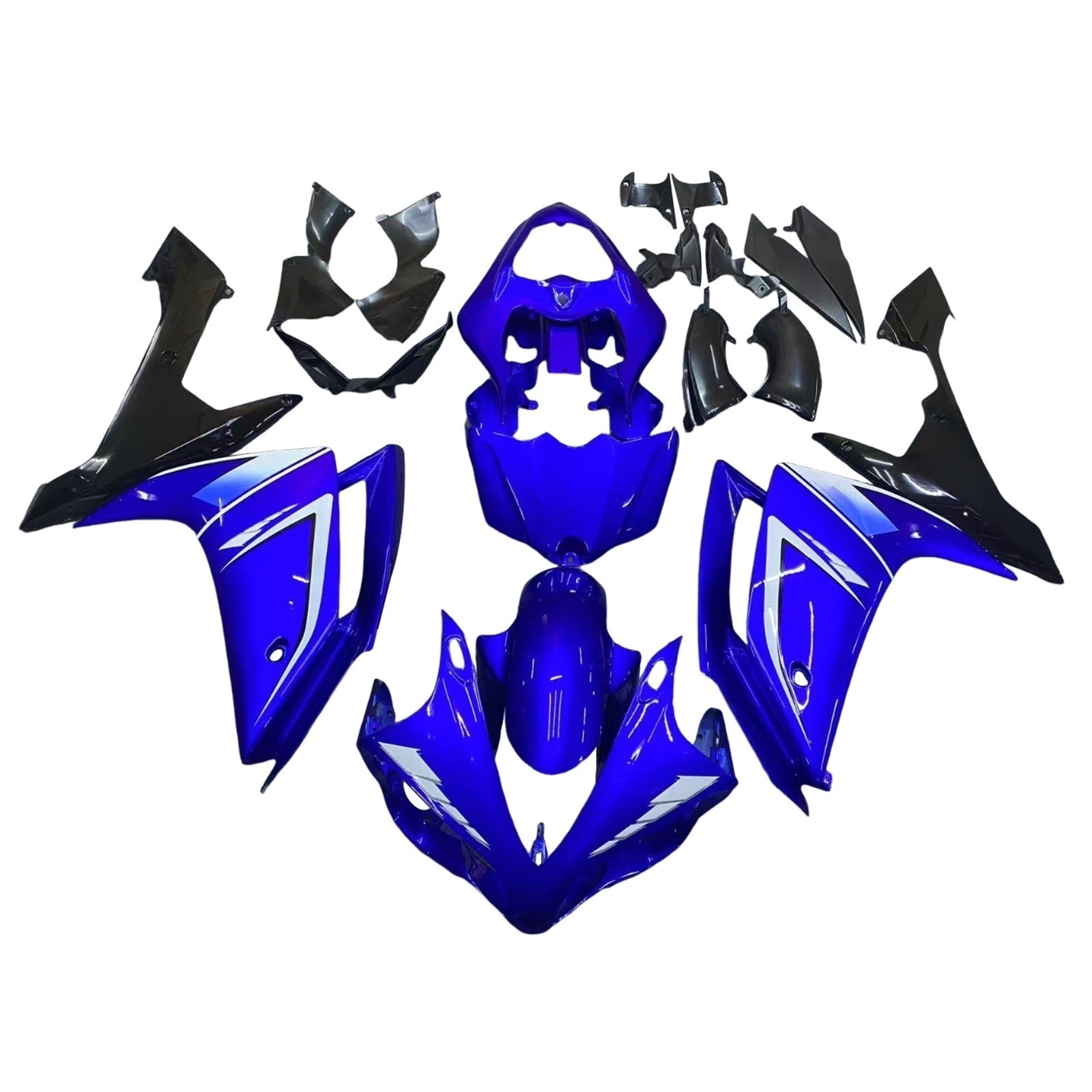 Amotopart 2007-2008 Yamaha YZF 1000 R1 Blue & Black Style1 Fairing Kit