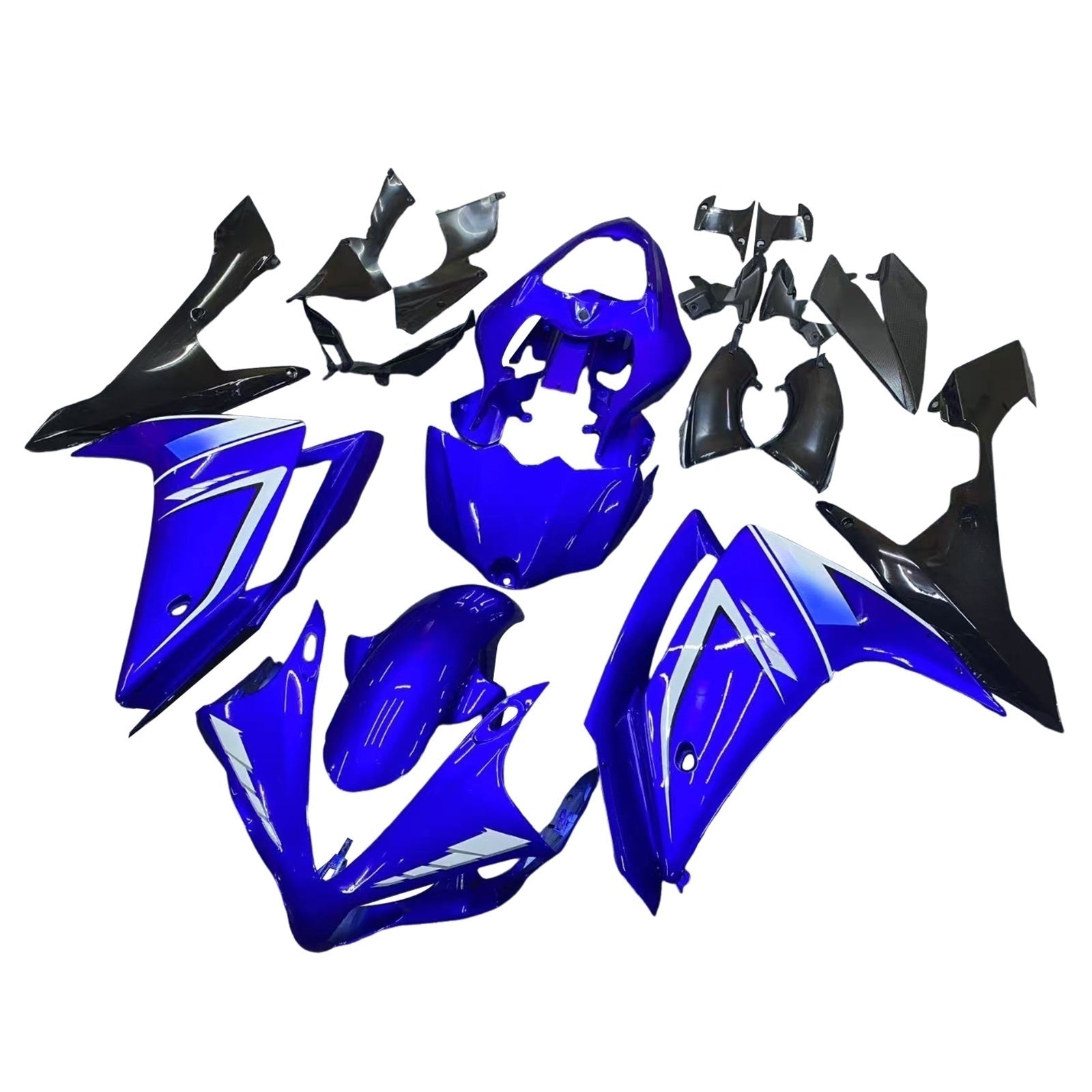 Amotopart 2007-2008 ヤマハ YZF 1000 R1 ブルー&ブラック スタイル 1 フェアリングキット