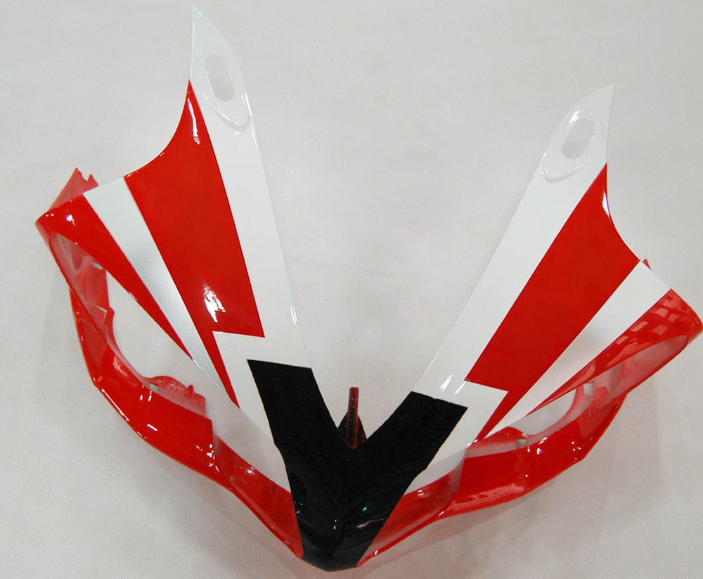 Amotopart 2007-2008 Yamaha YZF 1000 R1 Red & White Style 1 Fairing Kit