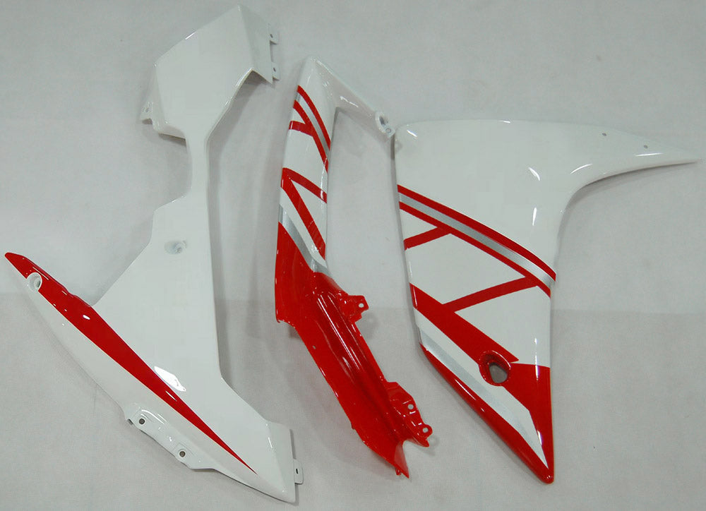 Amotopart 2007-2008 Yamaha YZF 1000 R1 Red & White Style 1 Fairing Kit