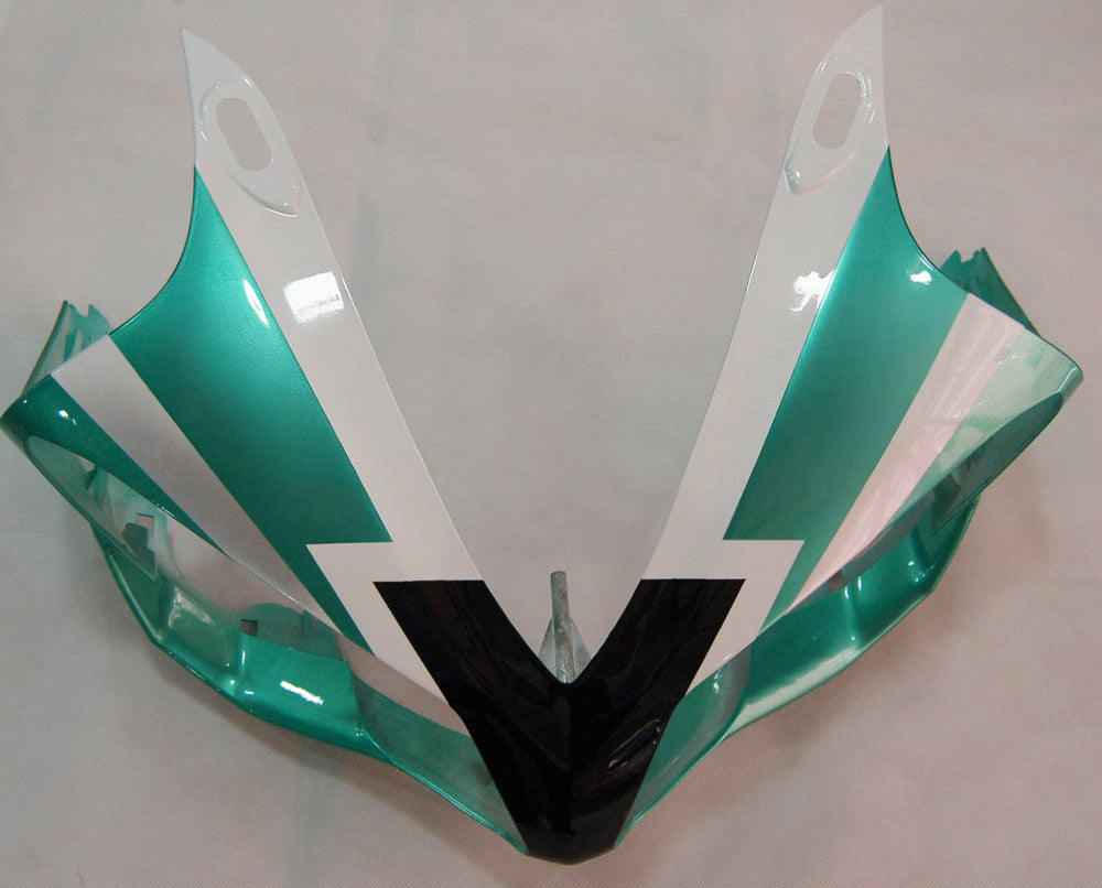Amotopart 2007–2008 Yamaha YZF 1000 R1 Grün&Weißes Verkleidungsset