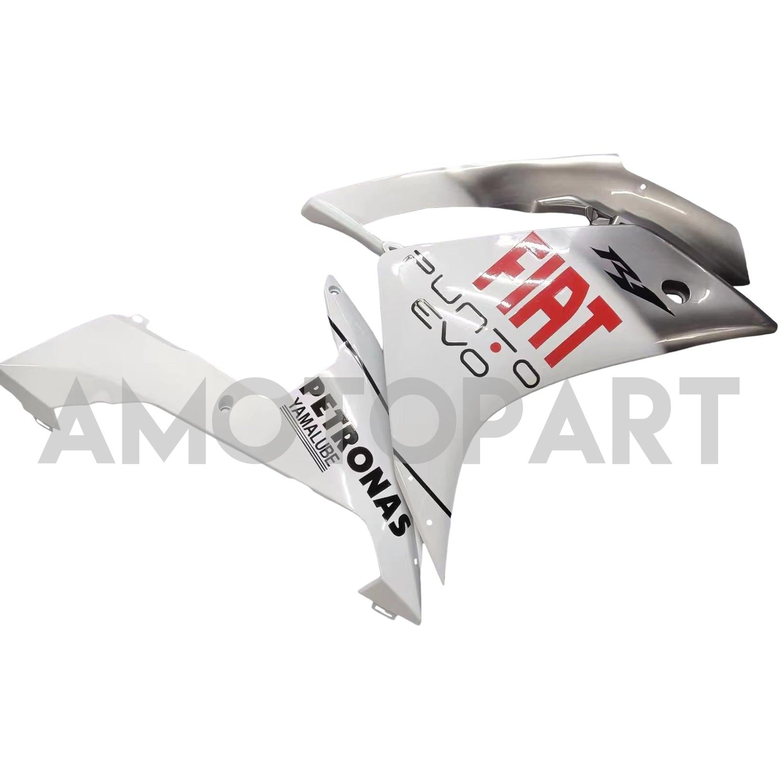 Amotopart 2007-2008 Yamaha YZF 1000 R1 White&Silver Fairing Kit