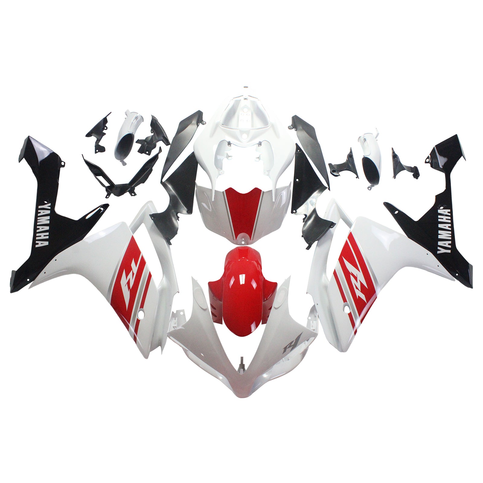 Amotopart Yamaha 2007-2008 YZF 1000 R1 White Fairing Kit