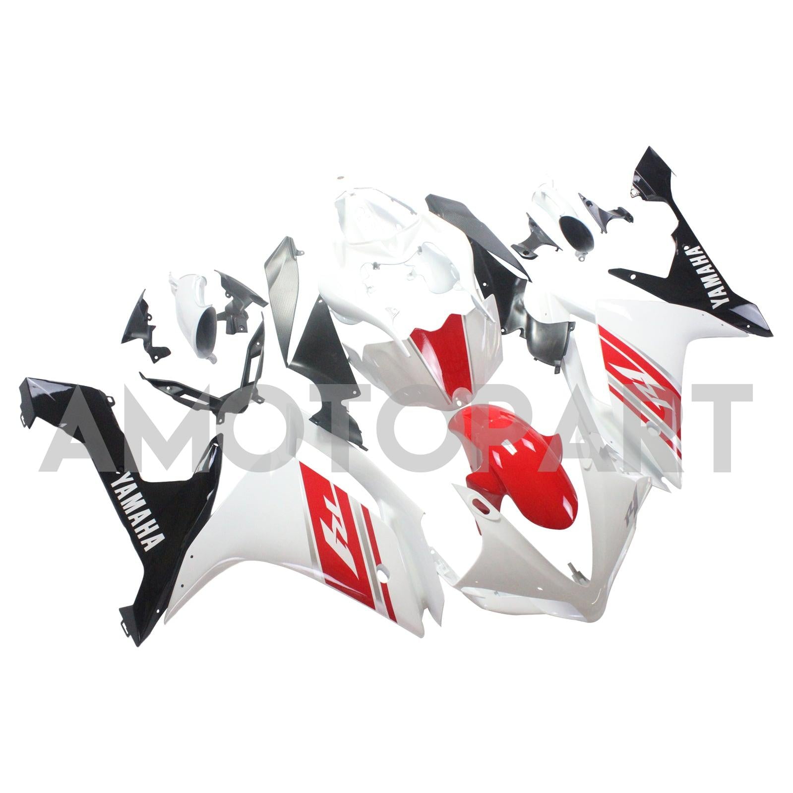 Amotopart Yamaha 2007-2008 YZF 1000 R1 Kit de carenagem branca