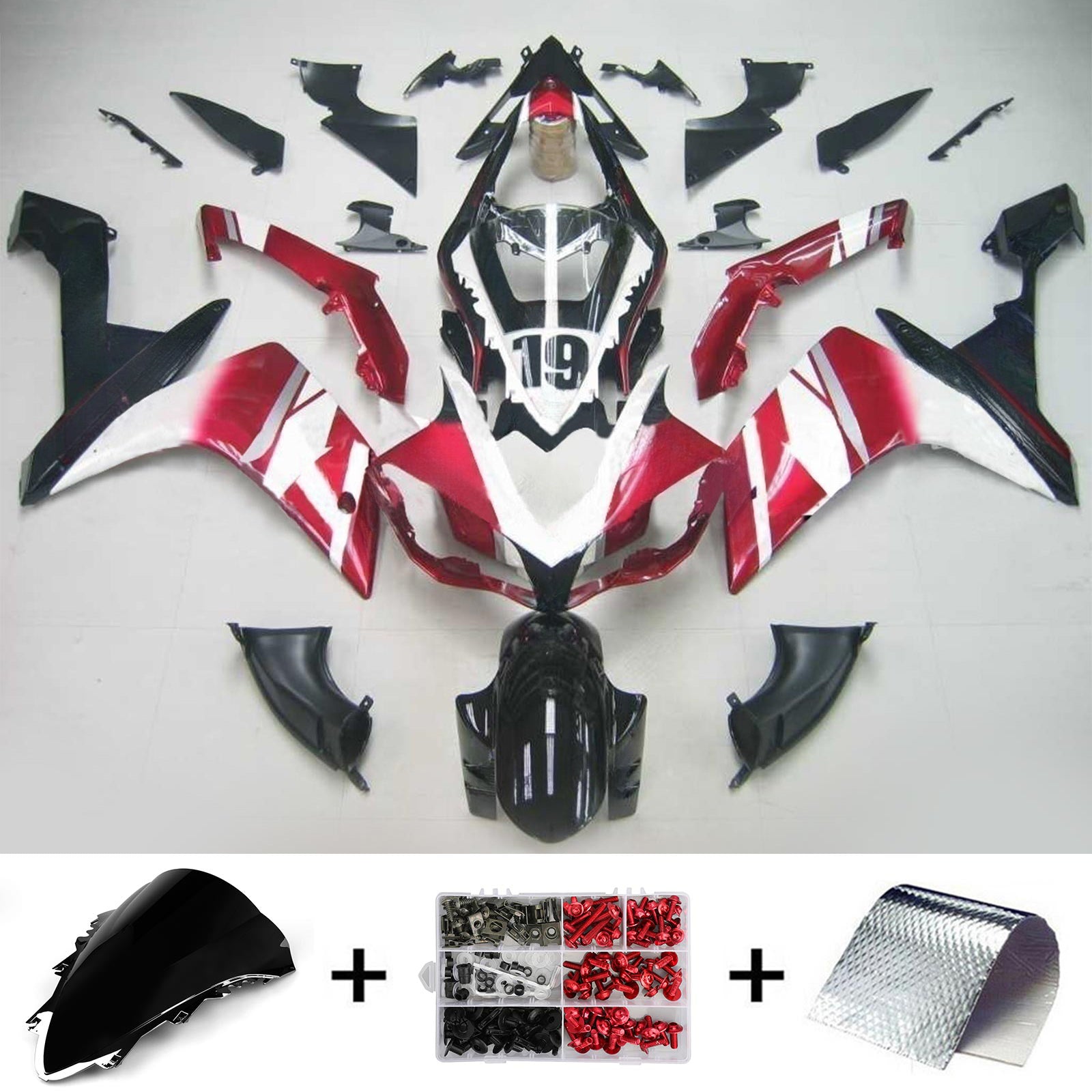 Amotopart Yamaha 2007-2008 YZF 1000 R1 Fairing Kit