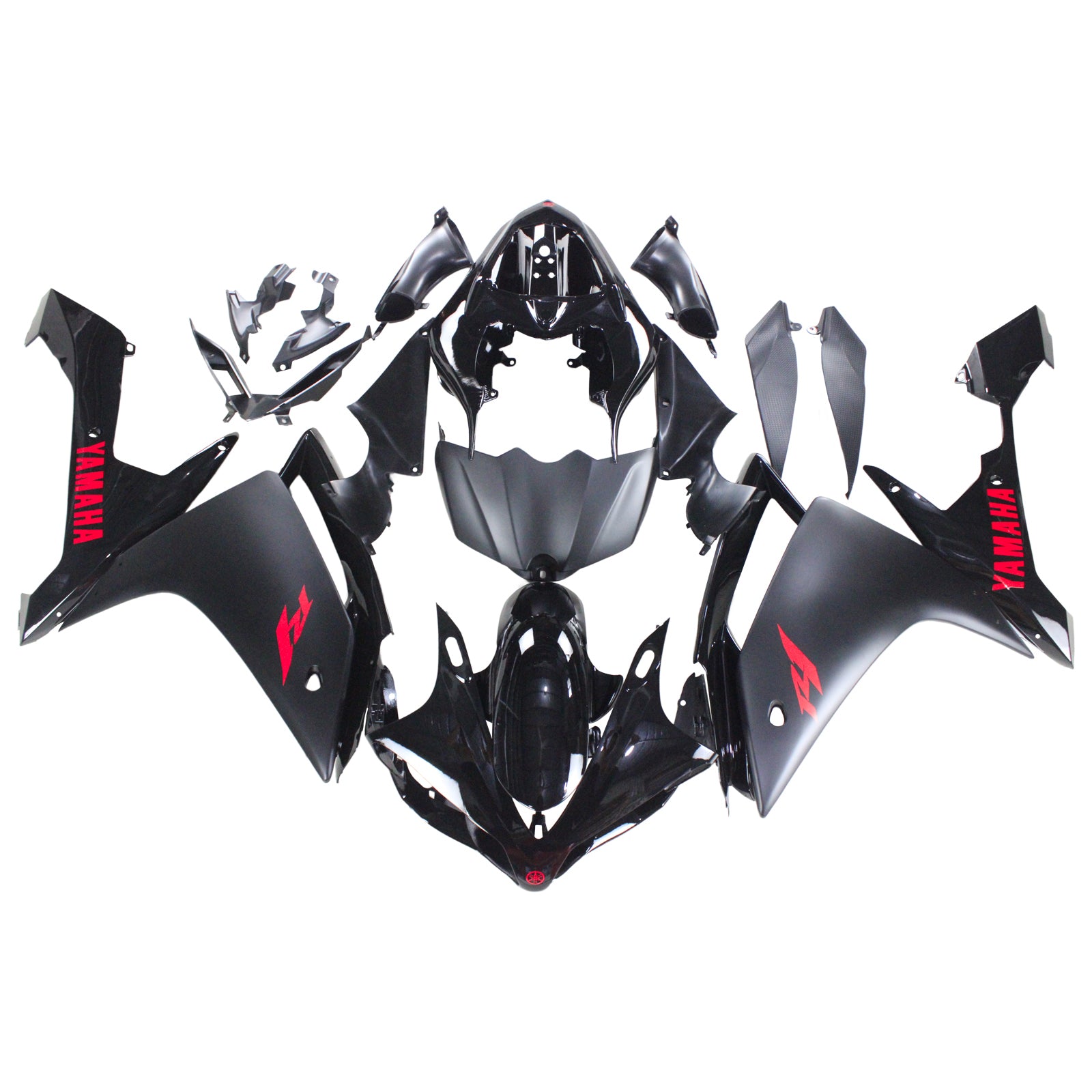 Kit de carénage Amotopart Yamaha 2007-2008 YZF 1000 R1 noir