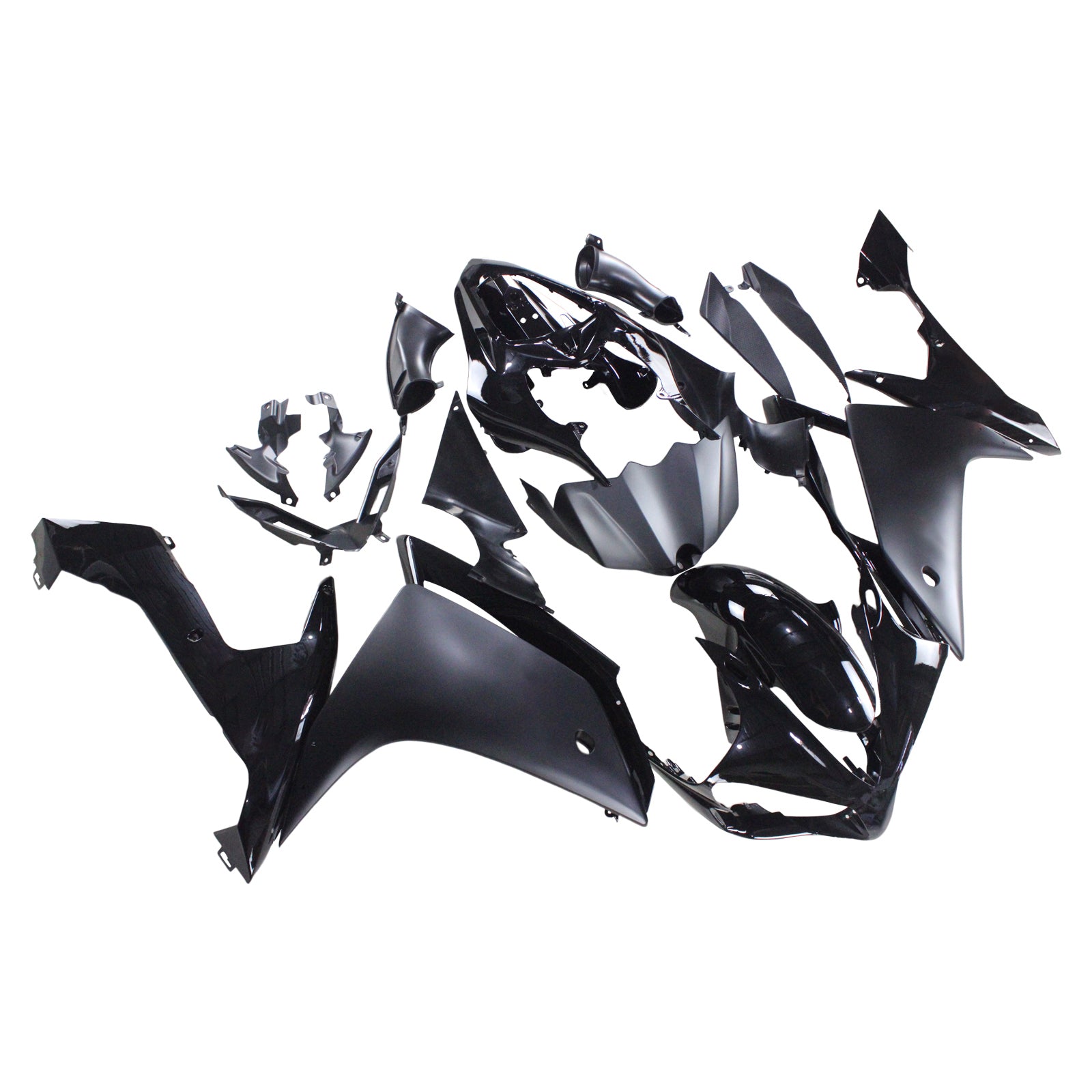 Amotopart ヤマハ 2007-2008 YZF 1000 R1 ブラック フェアリングキット