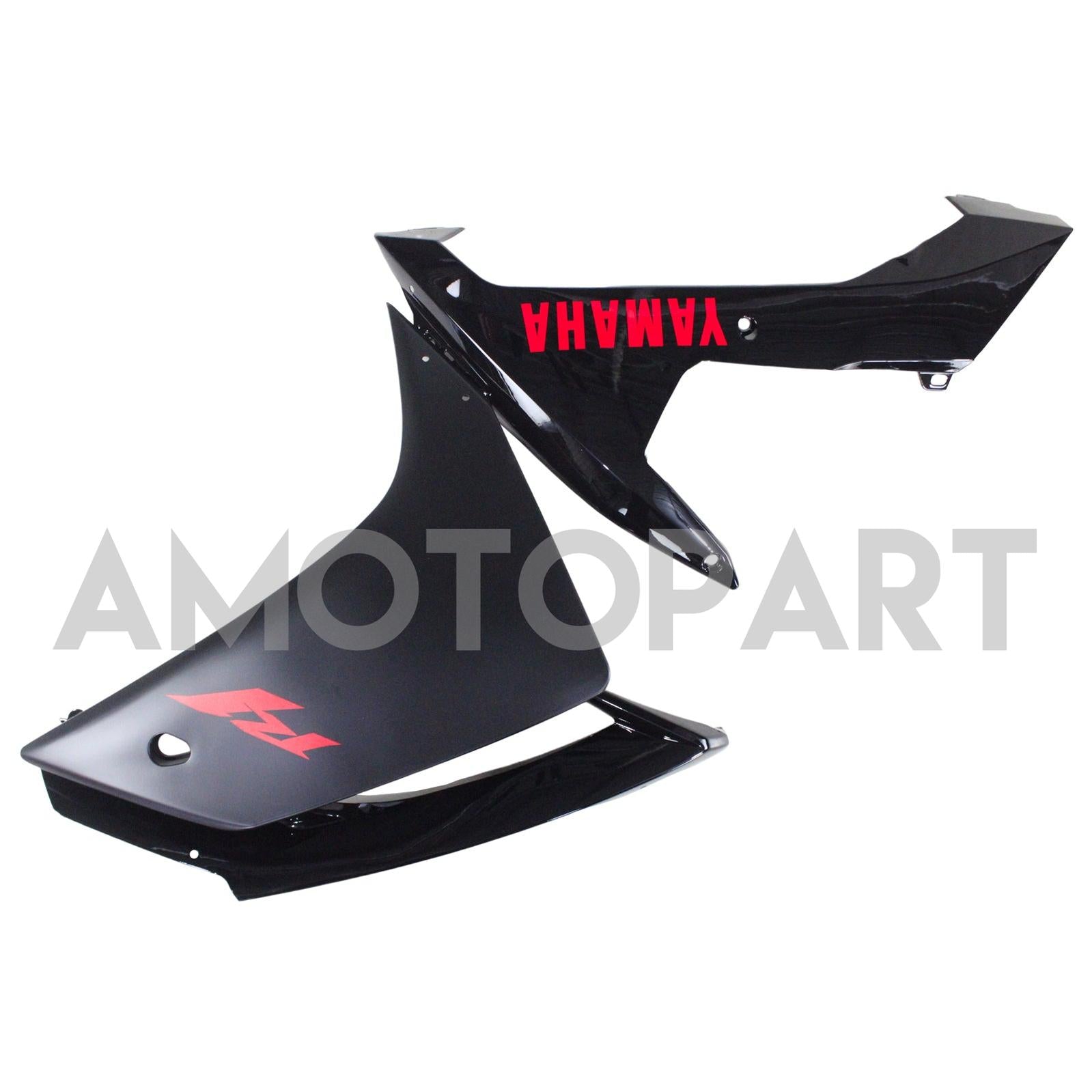 Amotopart Yamaha 2007-2008 YZF 1000 R1 Black Fairing Kit