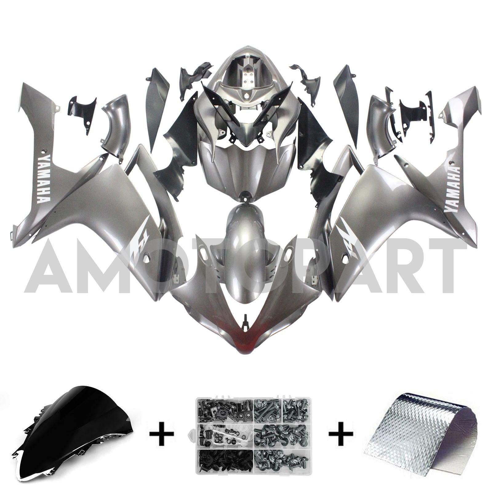 Amotopart Yamaha 2007-2008 YZF1000 R1 Grey Realing Kit