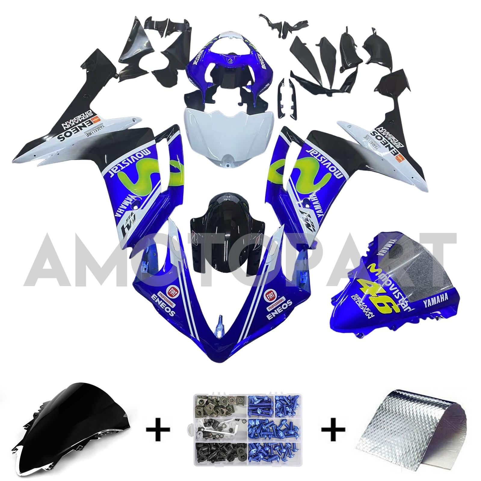 Injekční karoserie karoserie Plastová abs vhodná pro Yamaha YZF 1000 R1 2007-2008