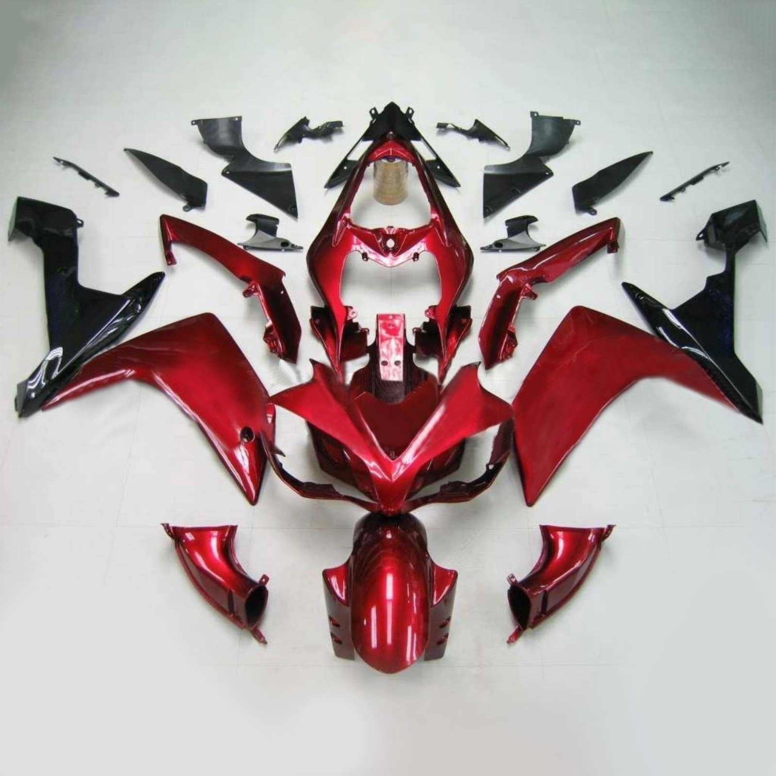 Amotopart Yamaha 2007-2008 YZF 1000 R1 Red Fairing Kit