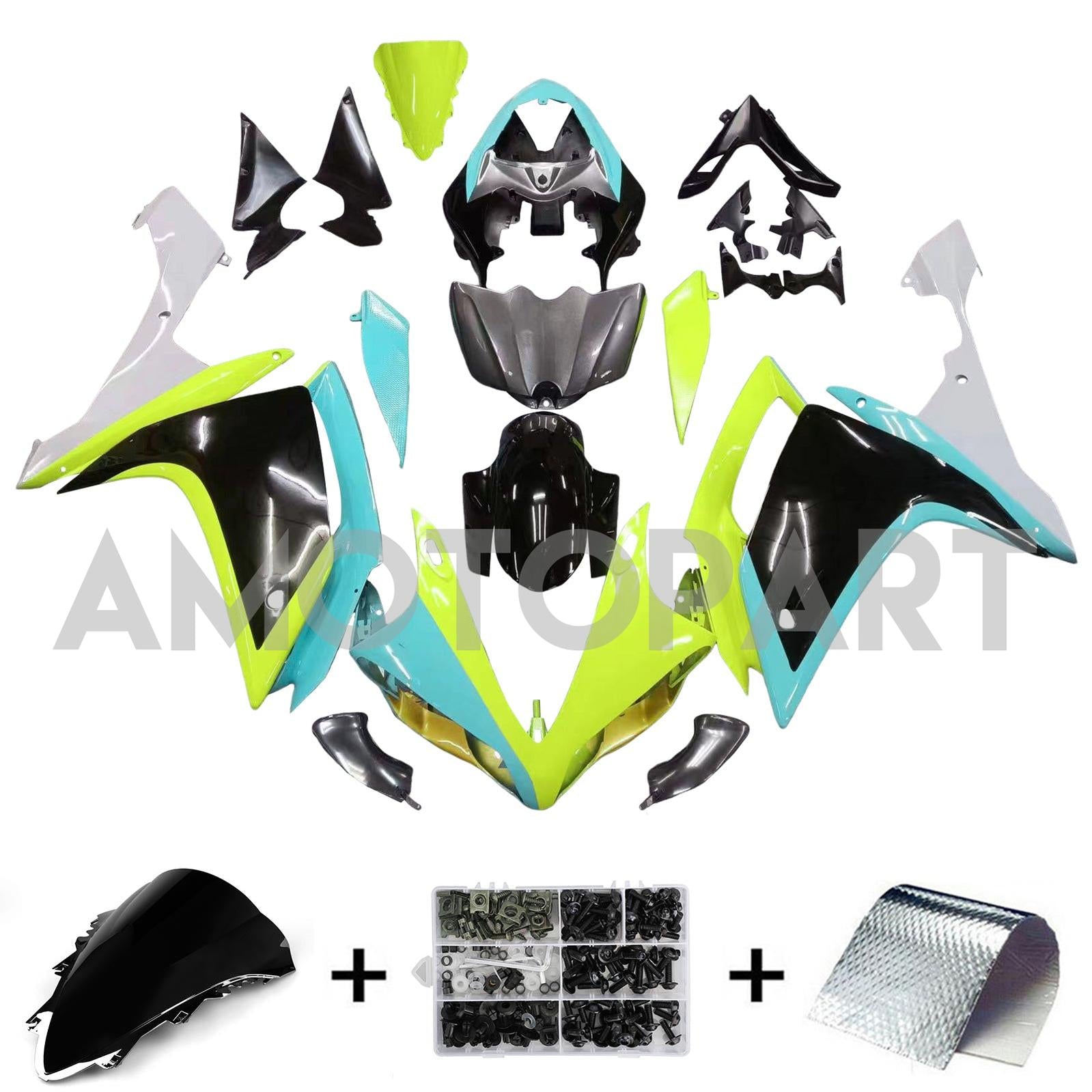Injection Fairing Kit Bodywork Plastic ABS fit For Yamaha YZF 1000 R1 2007-2008