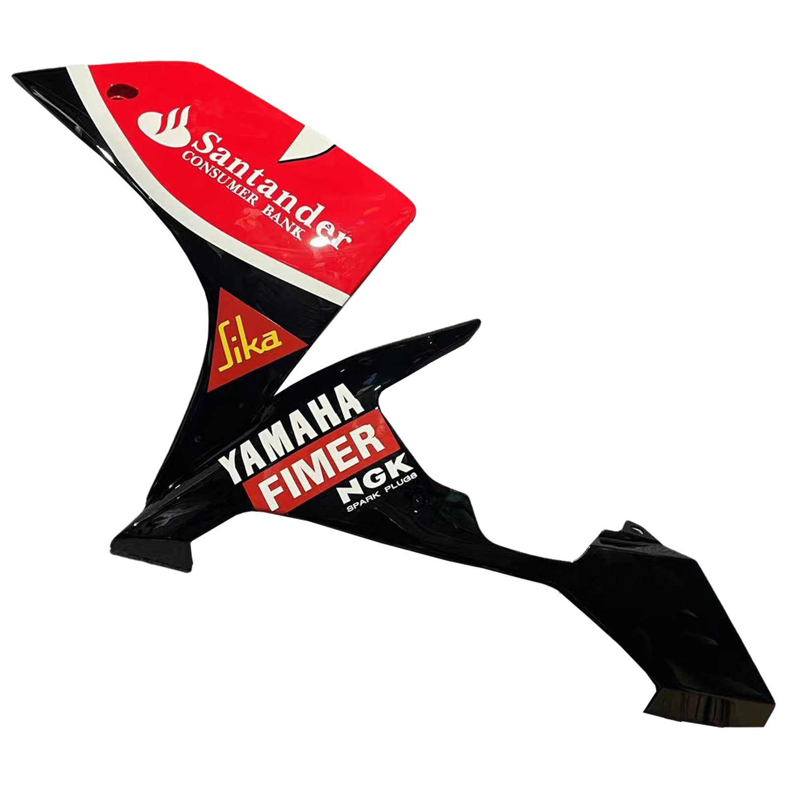 Amotopart Yamaha 2007–2008 YZF 1000 R1 Rot Schwarz Verkleidungsset