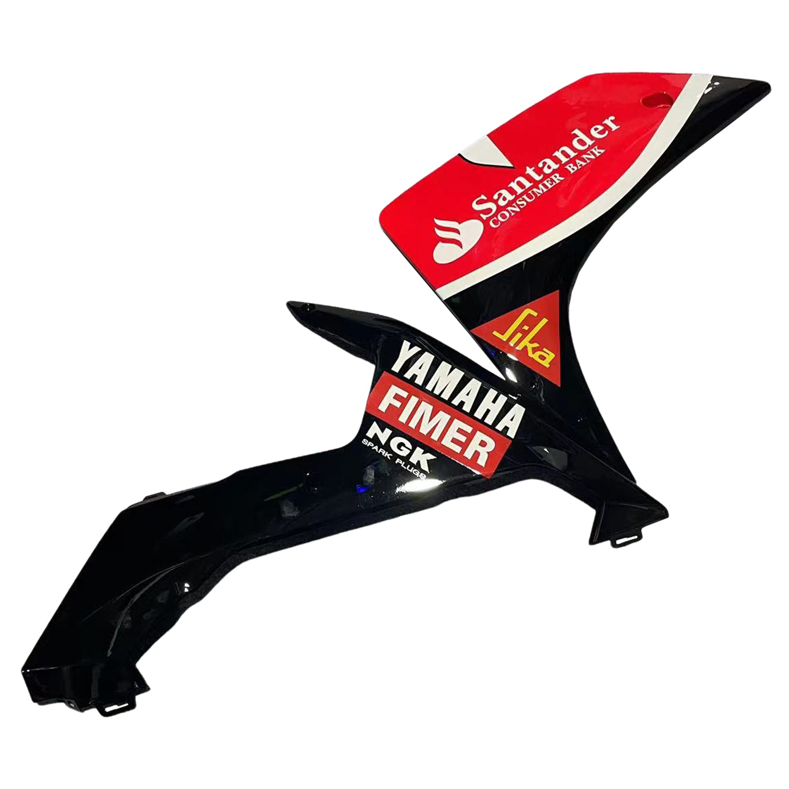 Amotopart Yamaha 2007–2008 YZF 1000 R1 Rot Schwarz Verkleidungsset