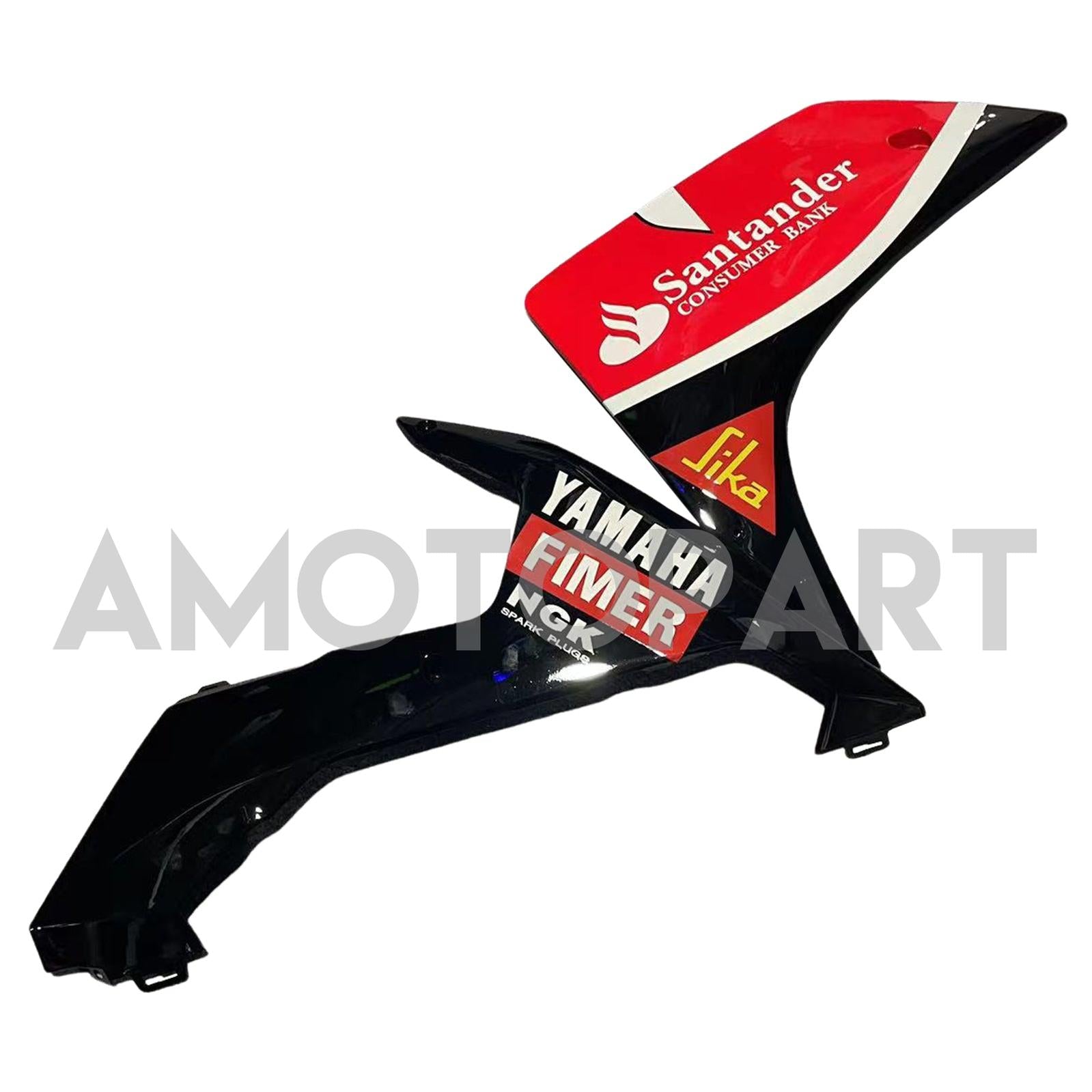 Amotopart Yamaha 2007-2008 YZF 1000 R1 Red Black Fairing Kit